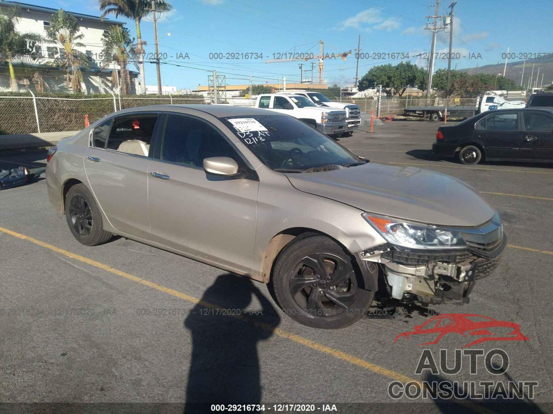 HONDA ACCORD SEDAN 2017 - 1HGCR2F37HA008832