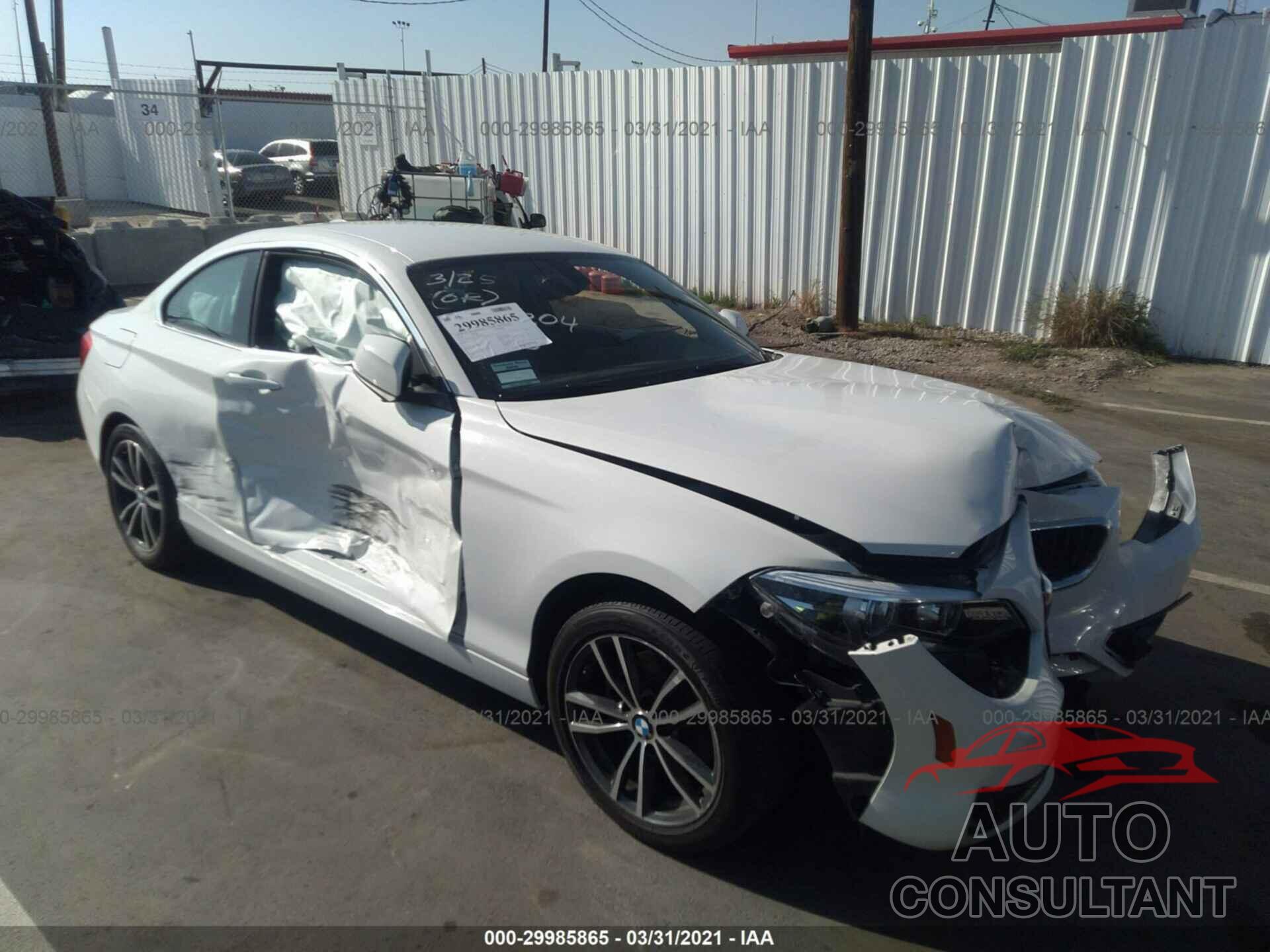 BMW 2 SERIES 2018 - WBA2J1C54JVD09686