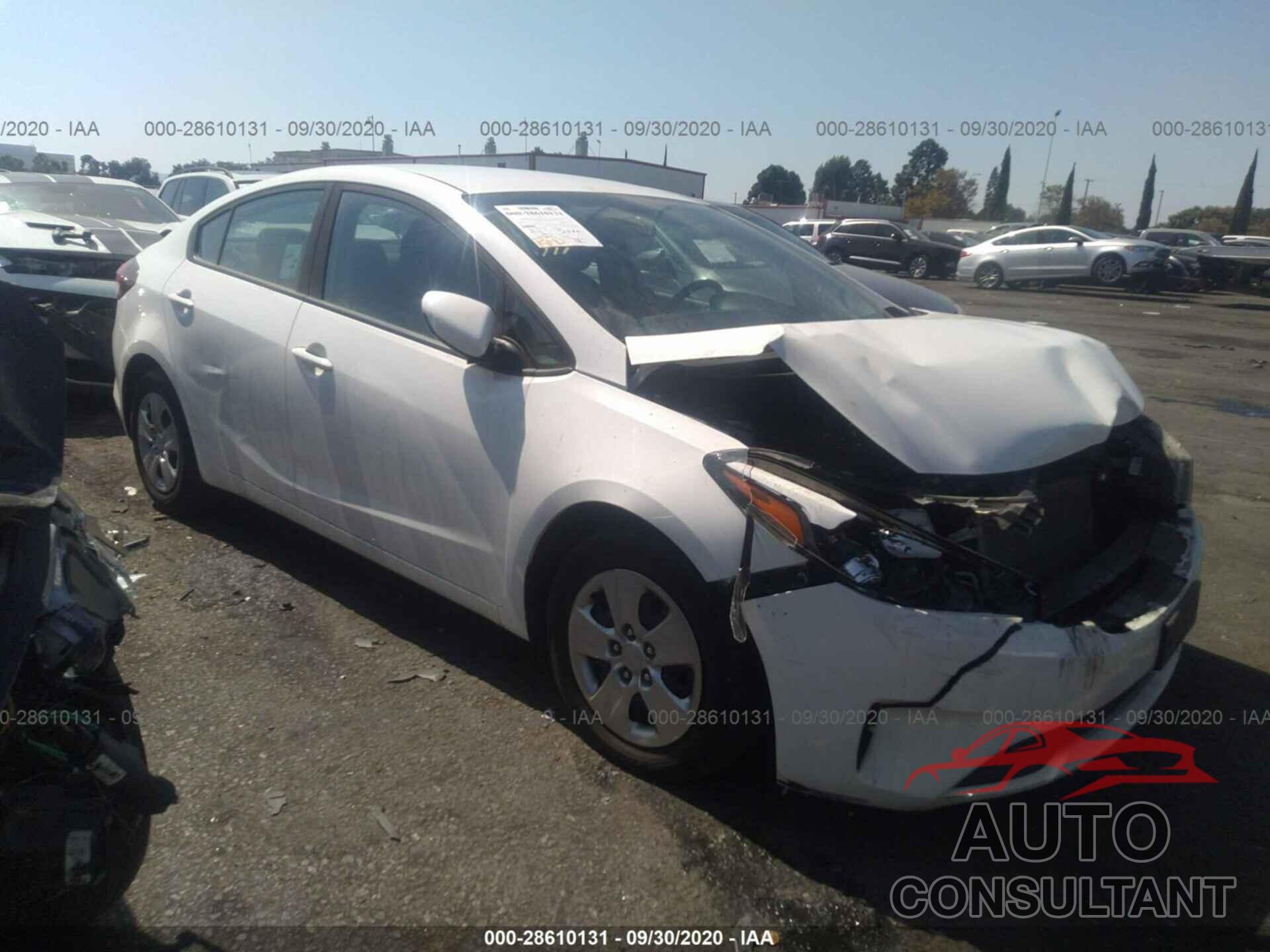 KIA FORTE 2017 - 3KPFK4A76HE121996