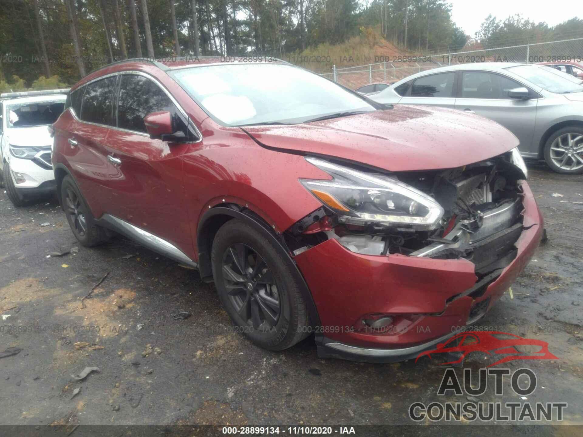 NISSAN MURANO 2018 - 5N1AZ2MG6JN192134