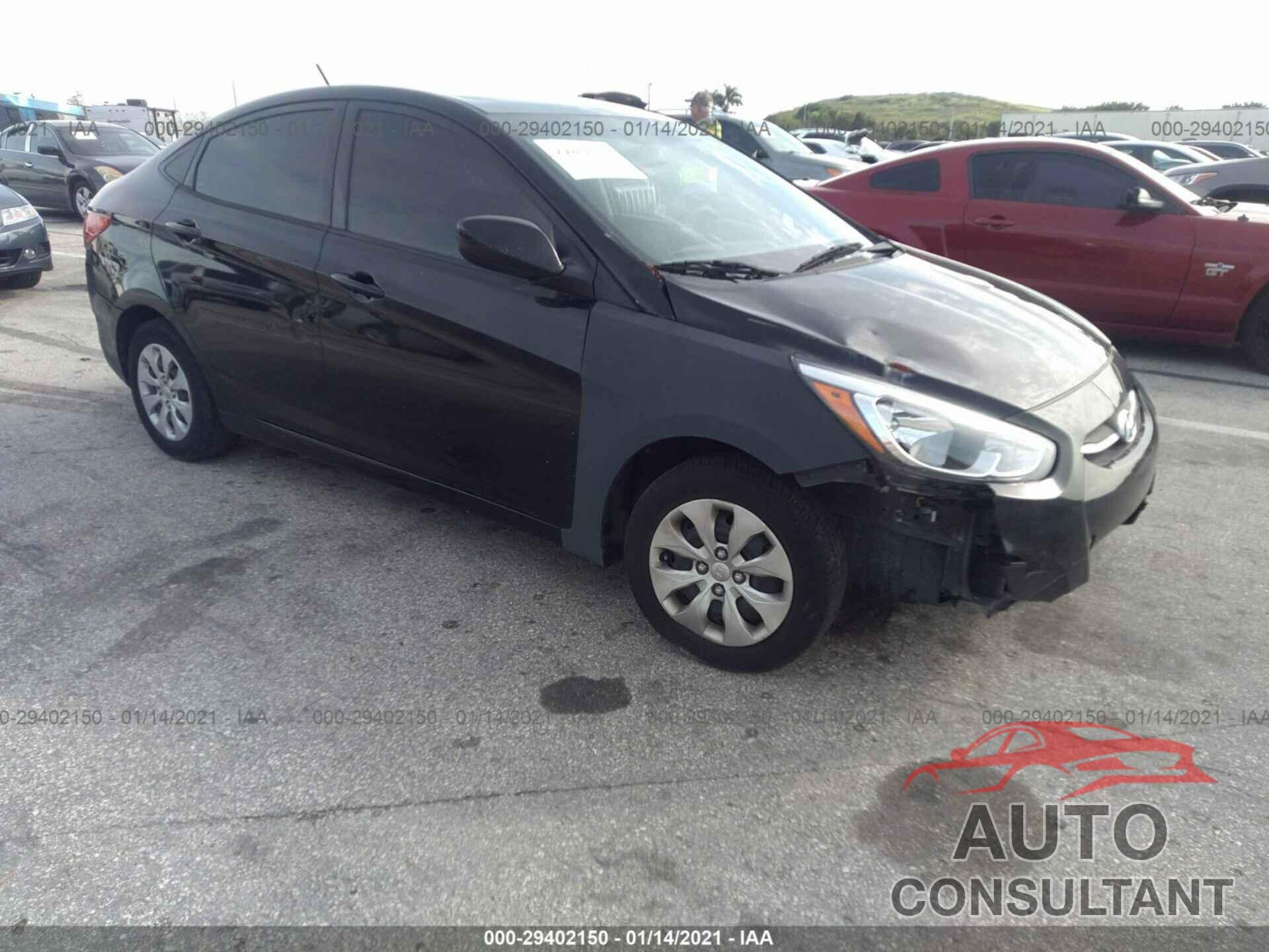 HYUNDAI ACCENT 2016 - KMHCT4AEXGU115564