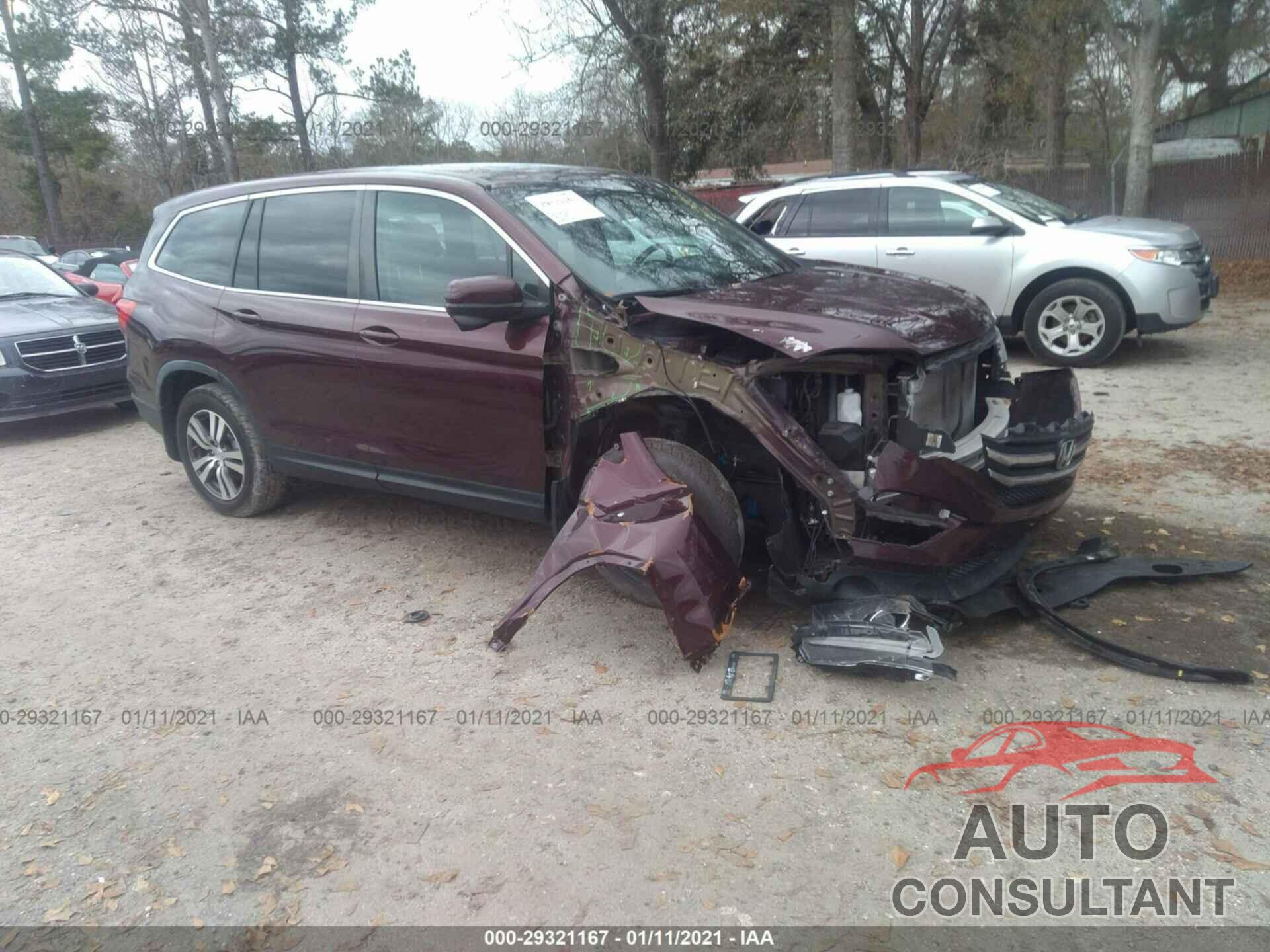 HONDA PILOT 2016 - 5FNYF5H59GB042659