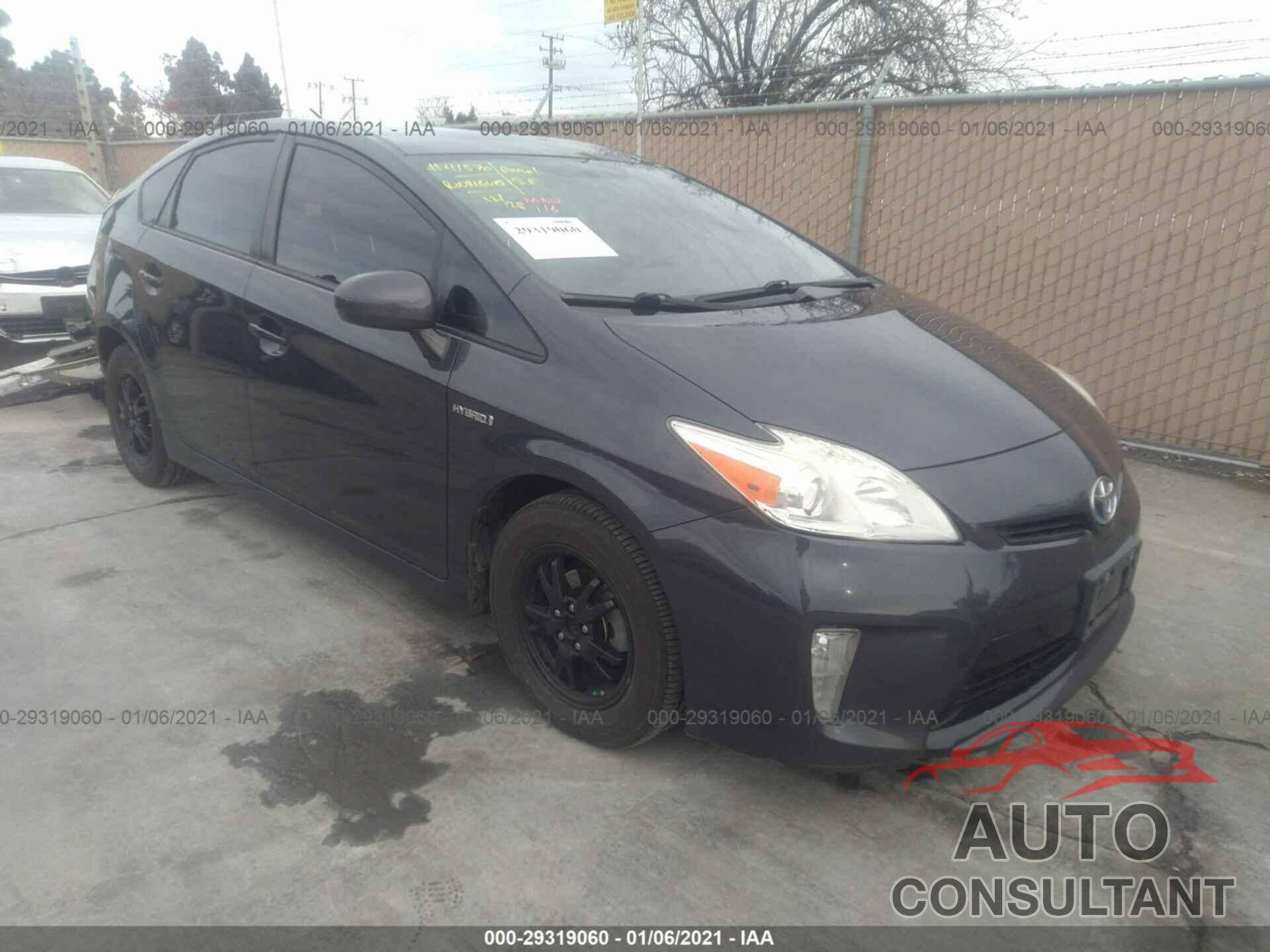 TOYOTA PRIUS 2013 - JTDKN3DU0D5651971