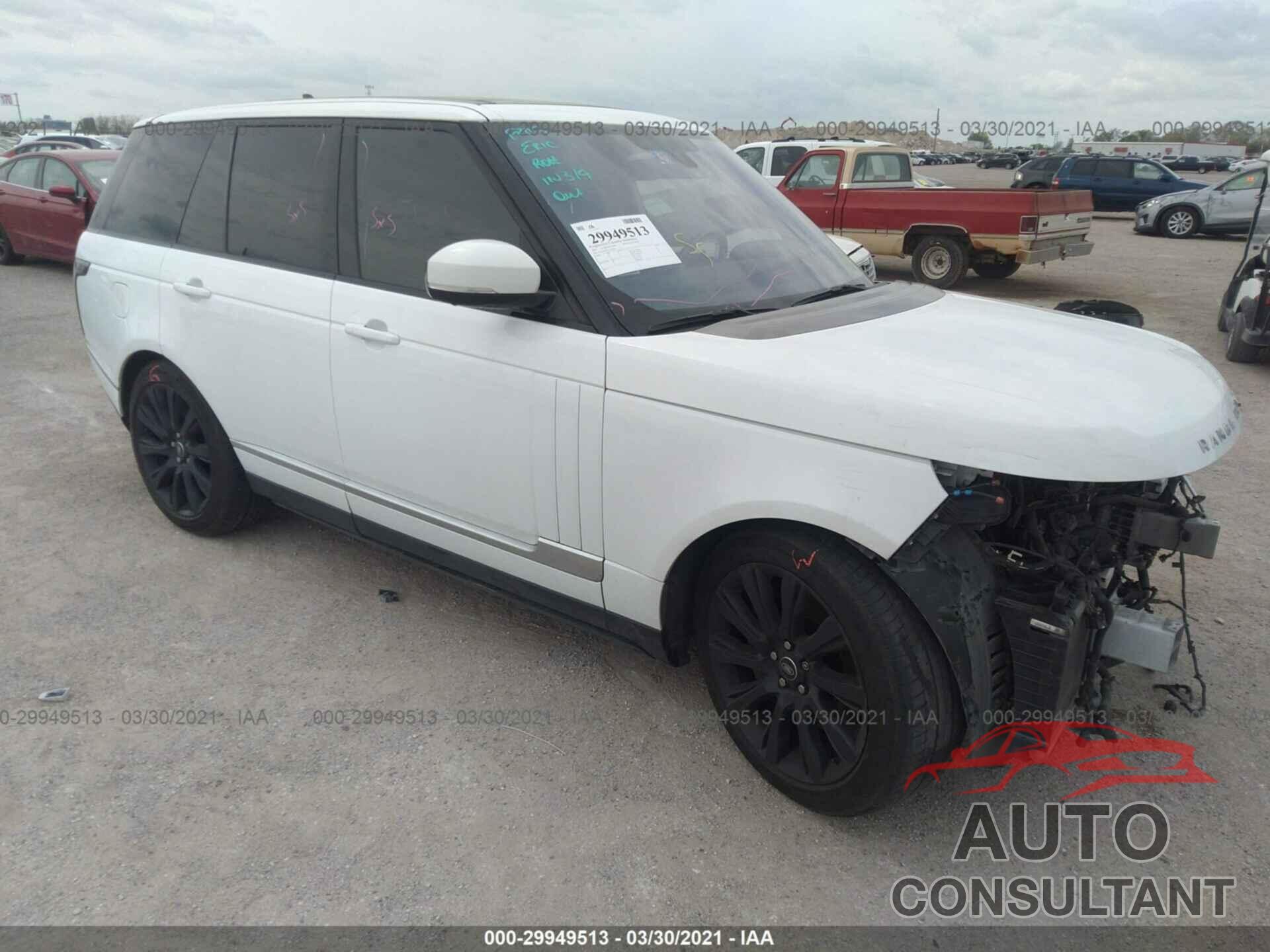 LAND ROVER RANGE ROVER 2016 - SALGS2EF4GA251814