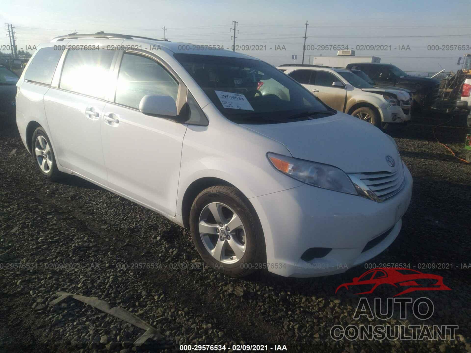 TOYOTA SIENNA 2017 - 5TDKZ3DC3HS781769