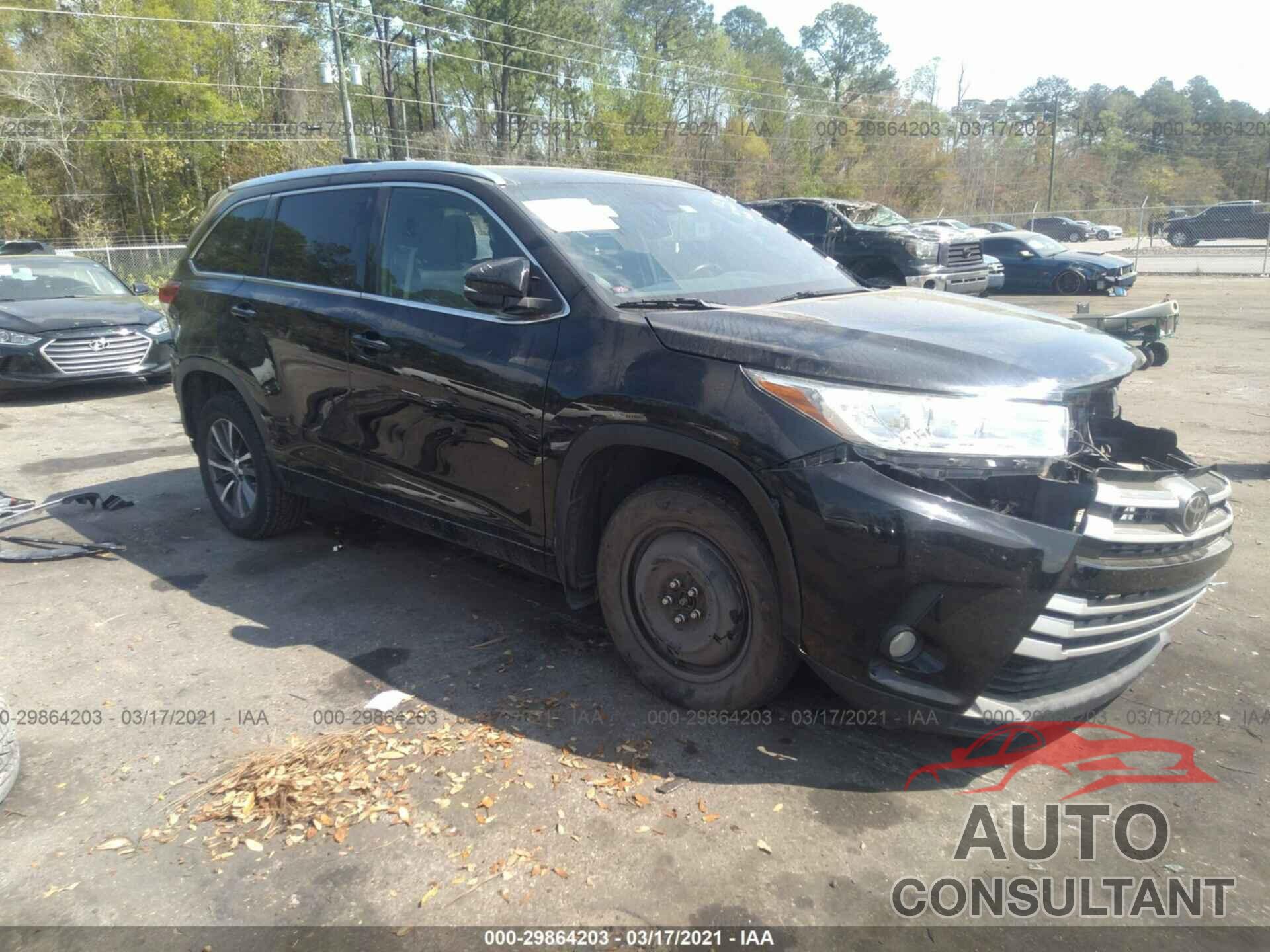 TOYOTA HIGHLANDER 2017 - 5TDJZRFH7HS512326