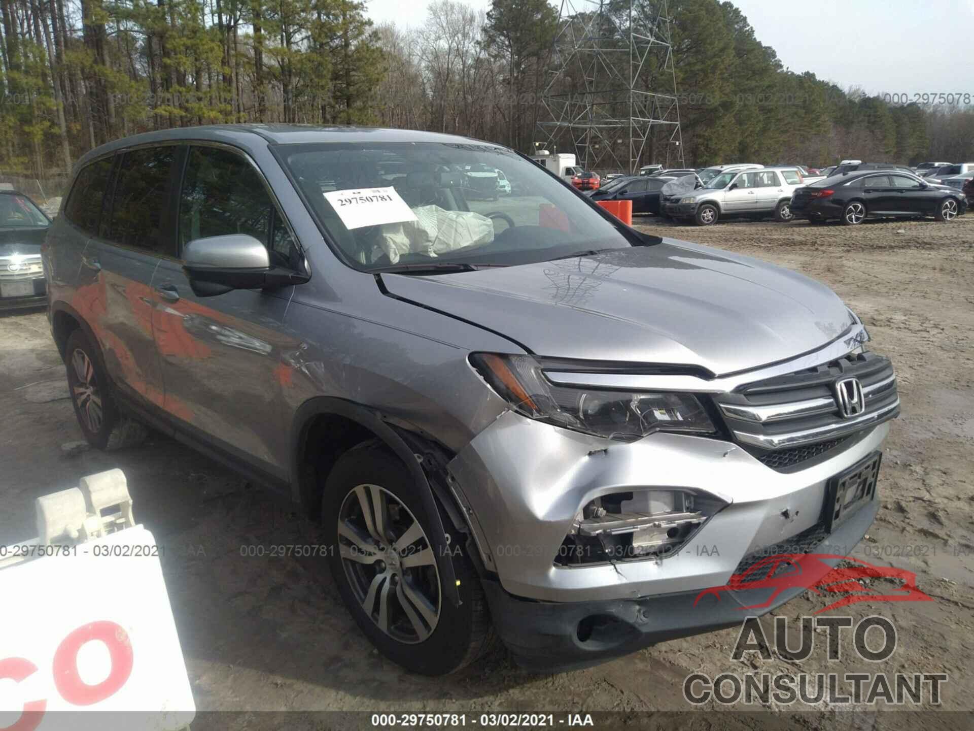 HONDA PILOT 2016 - 5FNYF6H52GB093782
