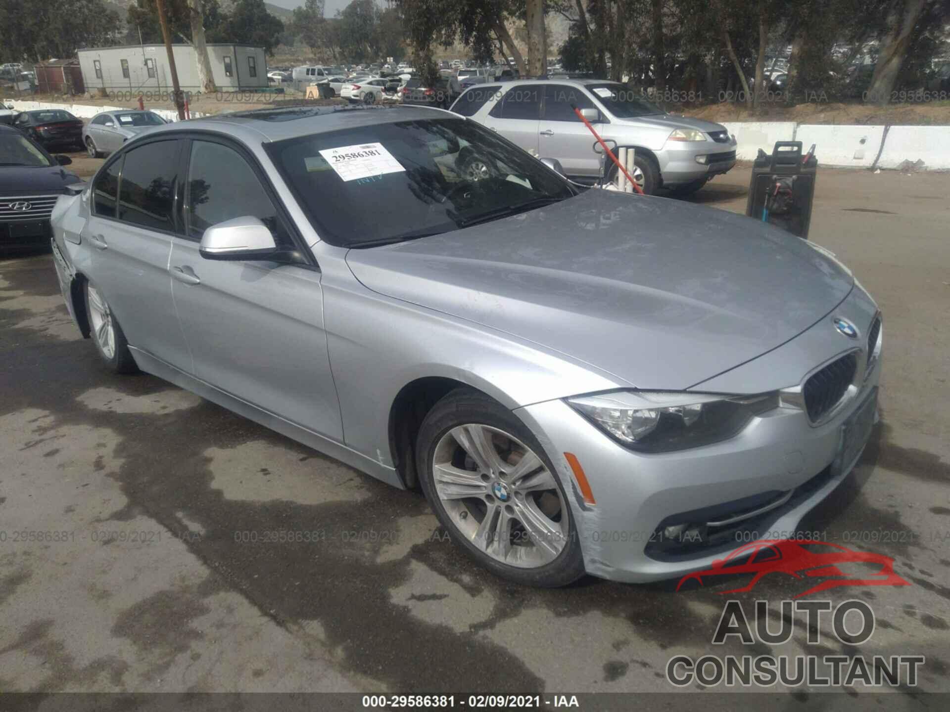 BMW 3 SERIES 2016 - WBA8E9C59GK604125