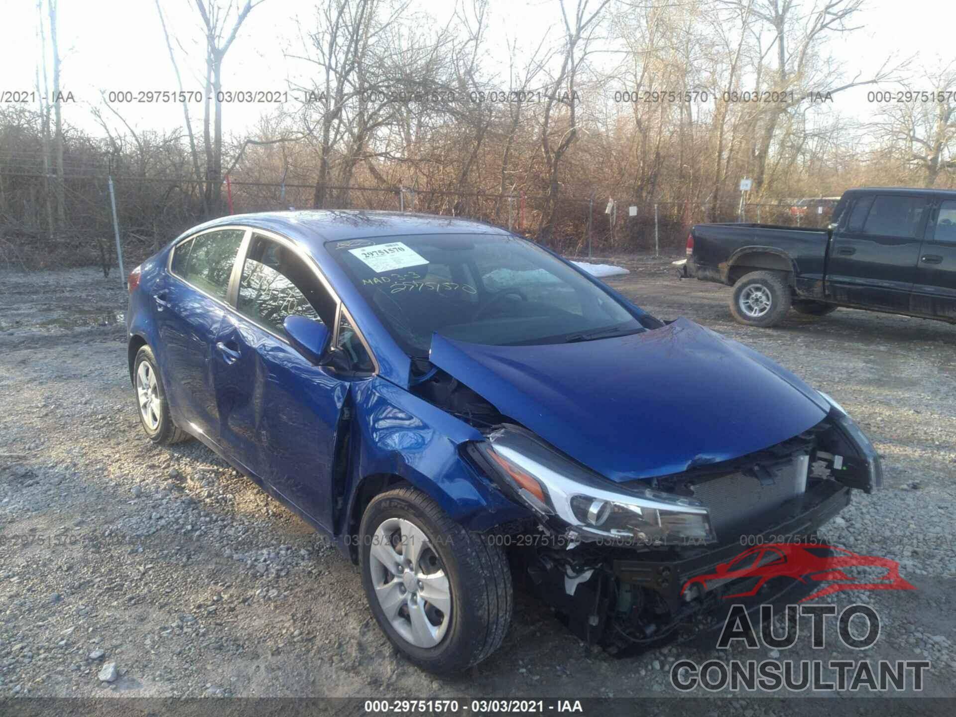 KIA FORTE 2017 - 3KPFK4A73HE124760