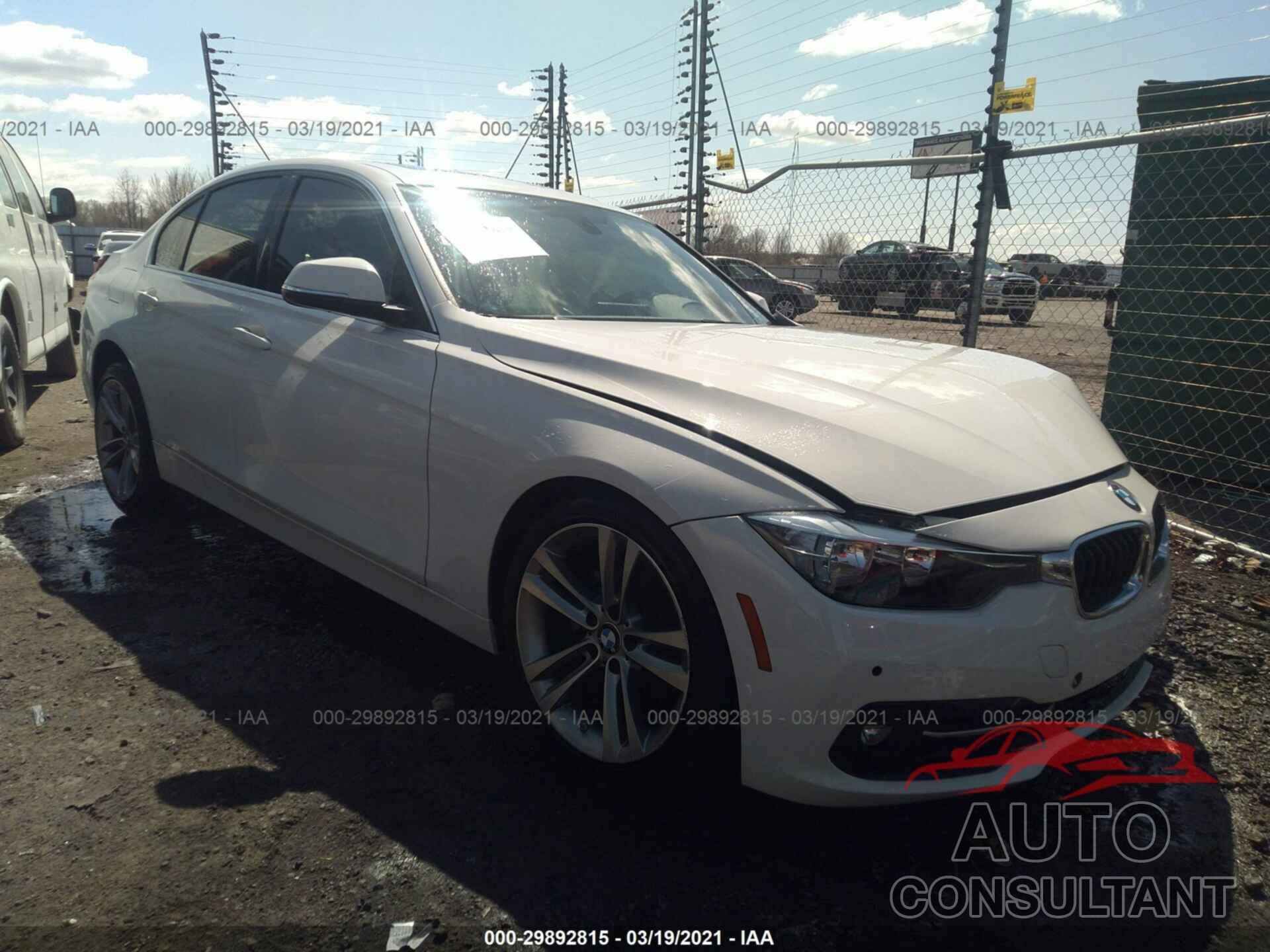BMW 3 SERIES 2017 - WBA8D9C35HA004954