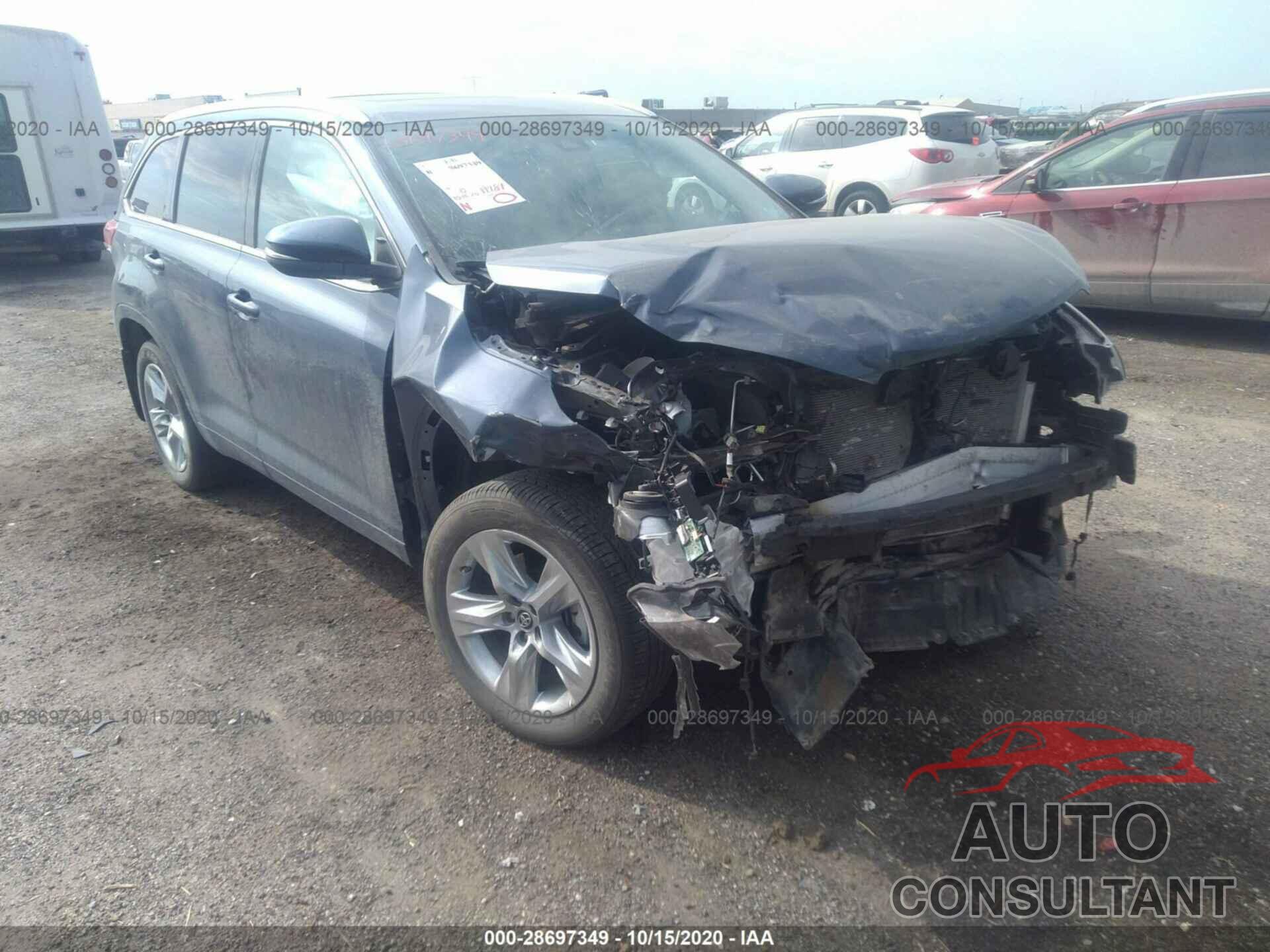 TOYOTA HIGHLANDER 2019 - 5TDDZRFH1KS950442