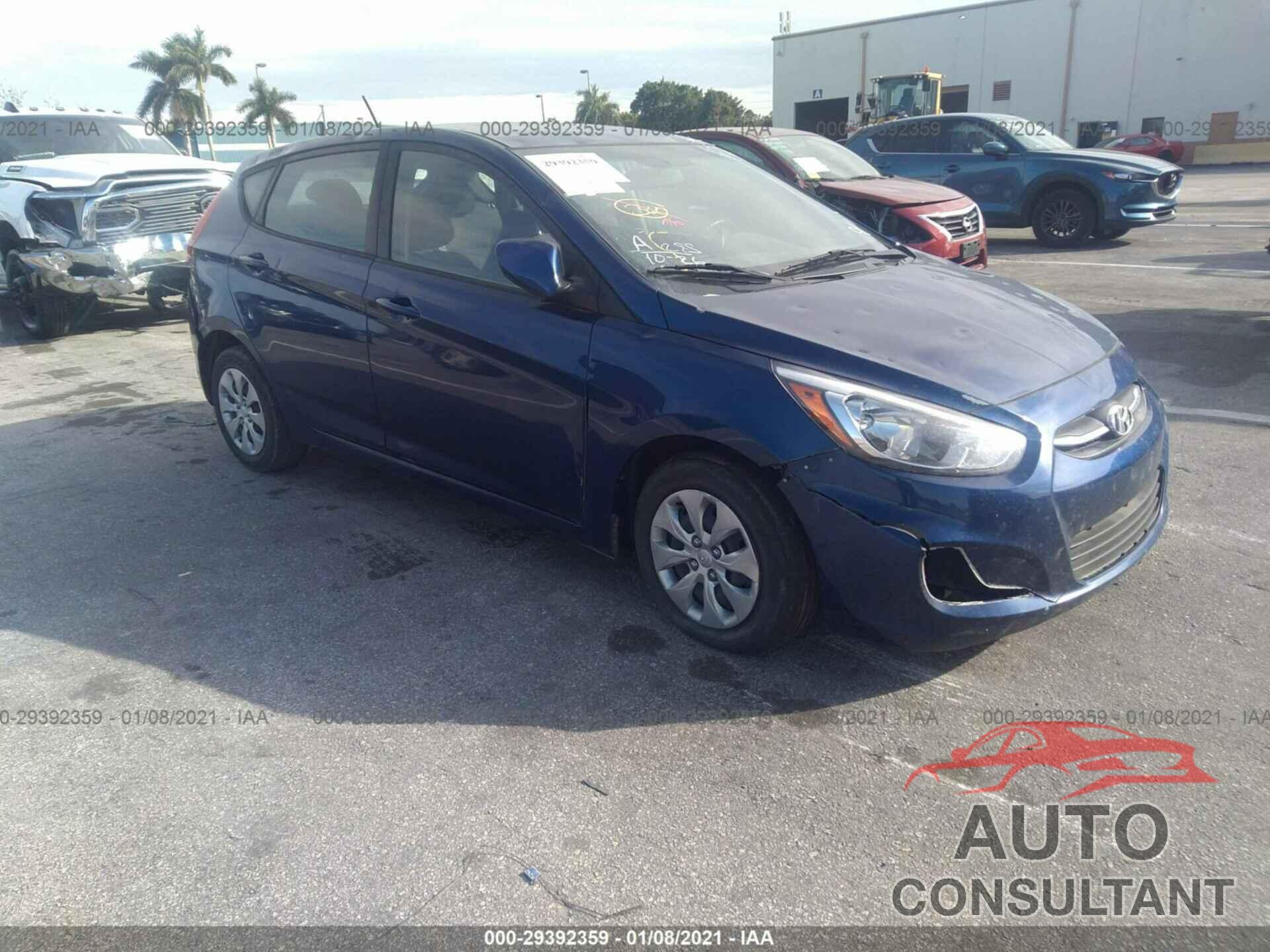 HYUNDAI ACCENT 2017 - KMHCT5AE8HU342615