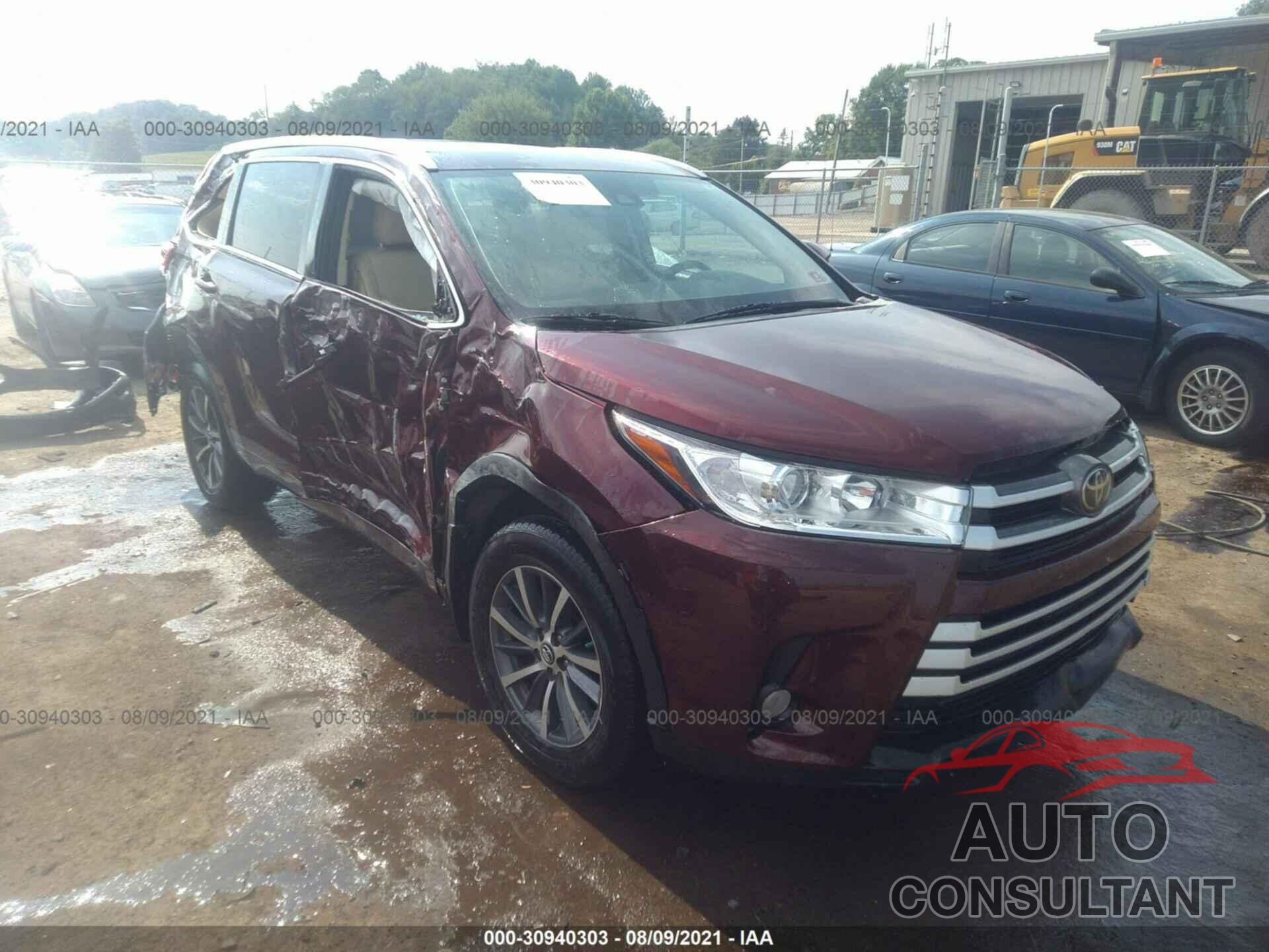 TOYOTA HIGHLANDER 2017 - 5TDJZRFH9HS386955