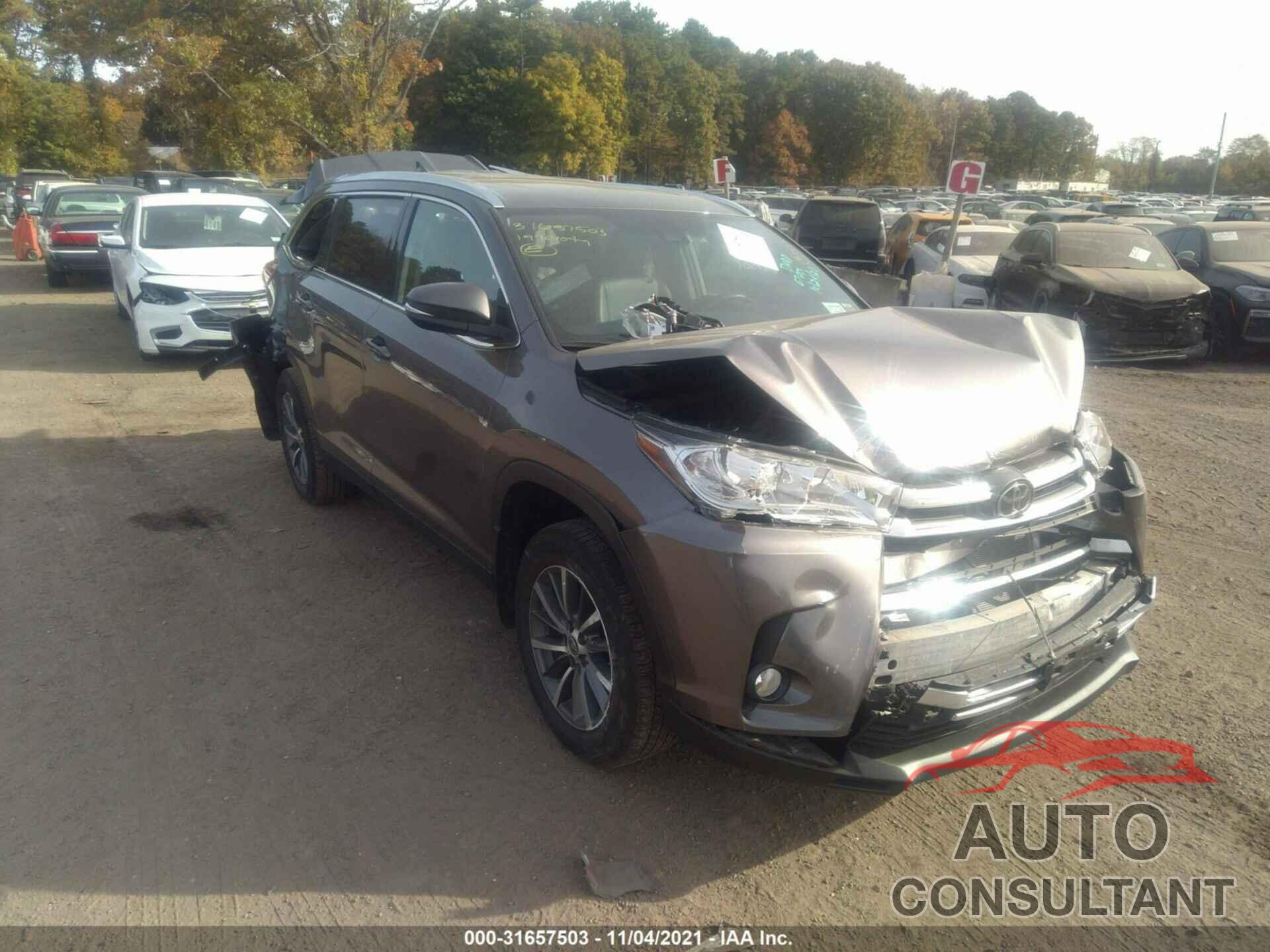 TOYOTA HIGHLANDER 2019 - 5TDJZRFH7KS625572