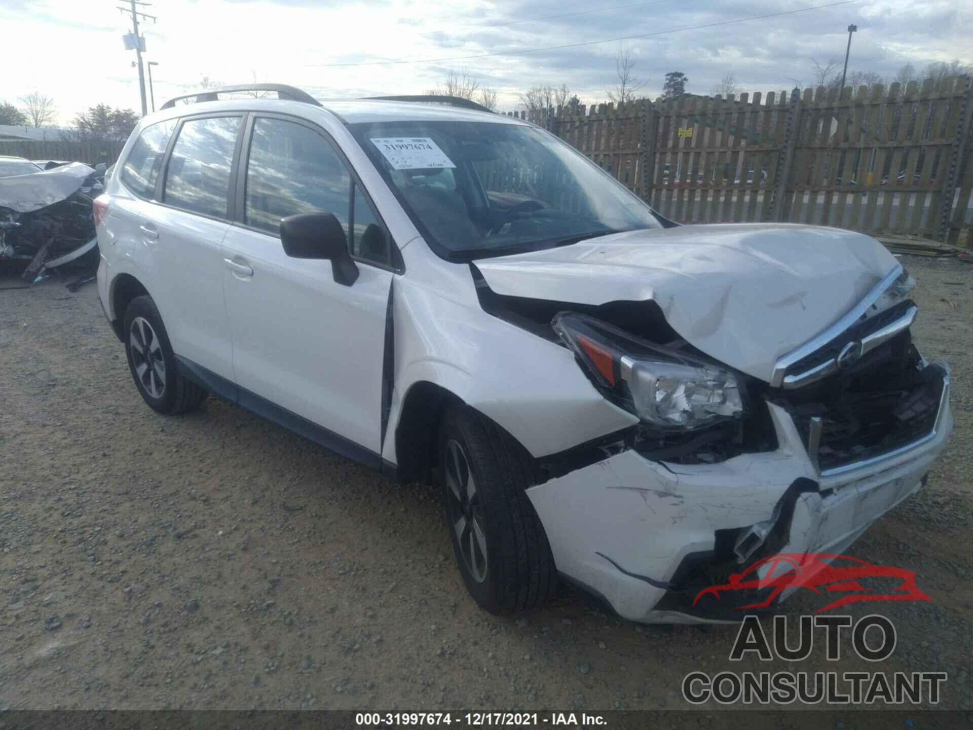 SUBARU FORESTER 2018 - JF2SJABC6JH559138