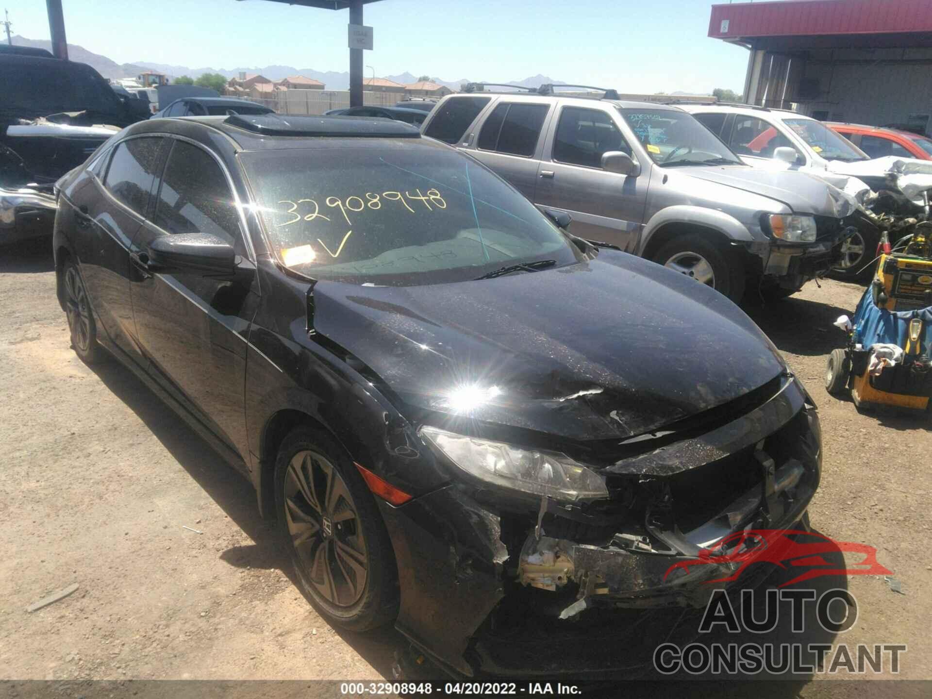 HONDA CIVIC HATCHBACK 2017 - SHHFK7H51HU210504