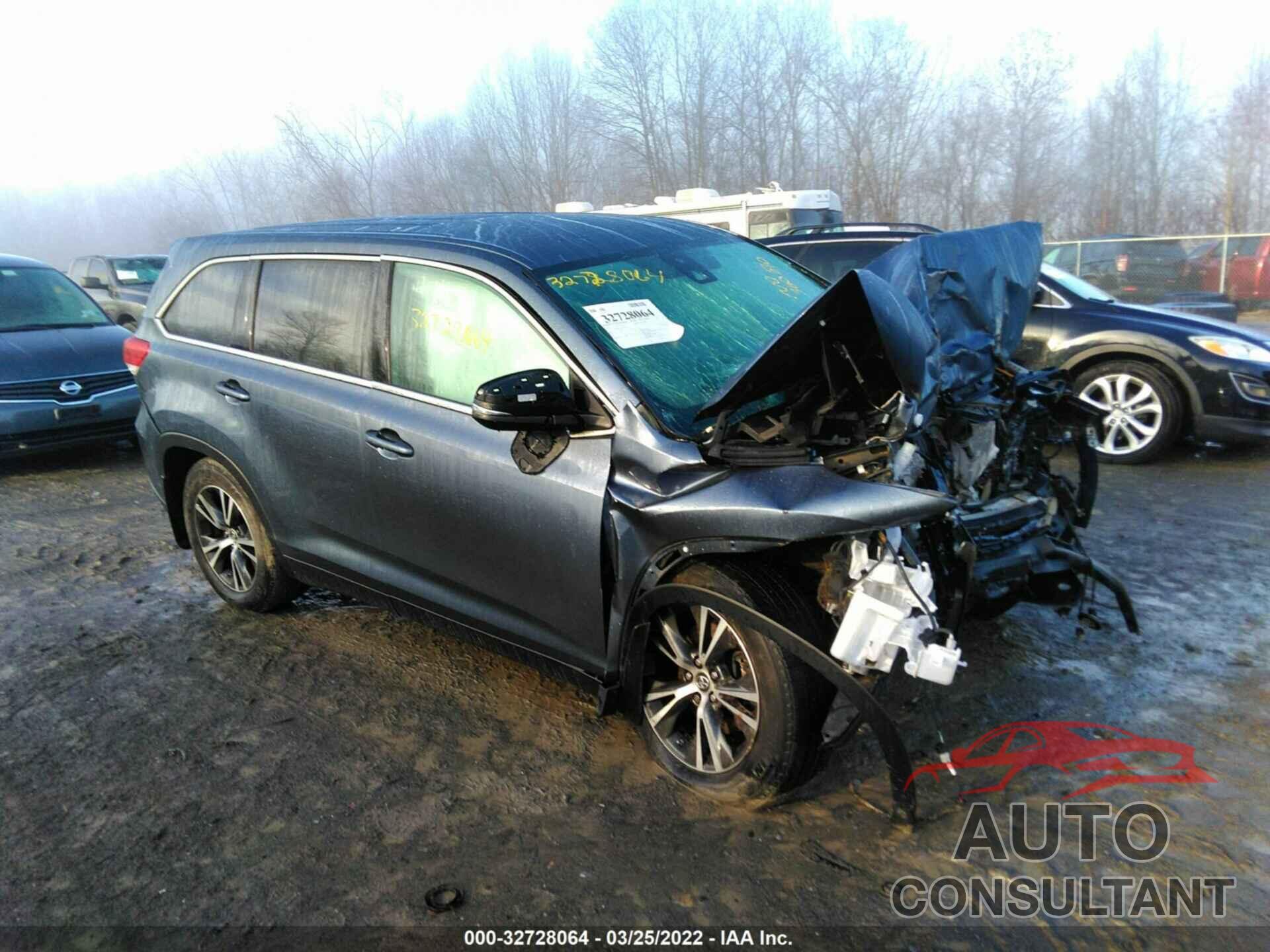 TOYOTA HIGHLANDER 2019 - 5TDBZRFH0KS956997