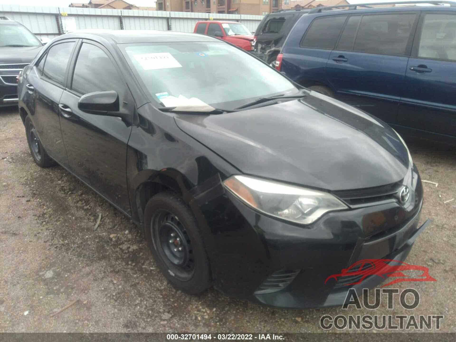 TOYOTA COROLLA 2016 - 5YFBURHE9GP481402