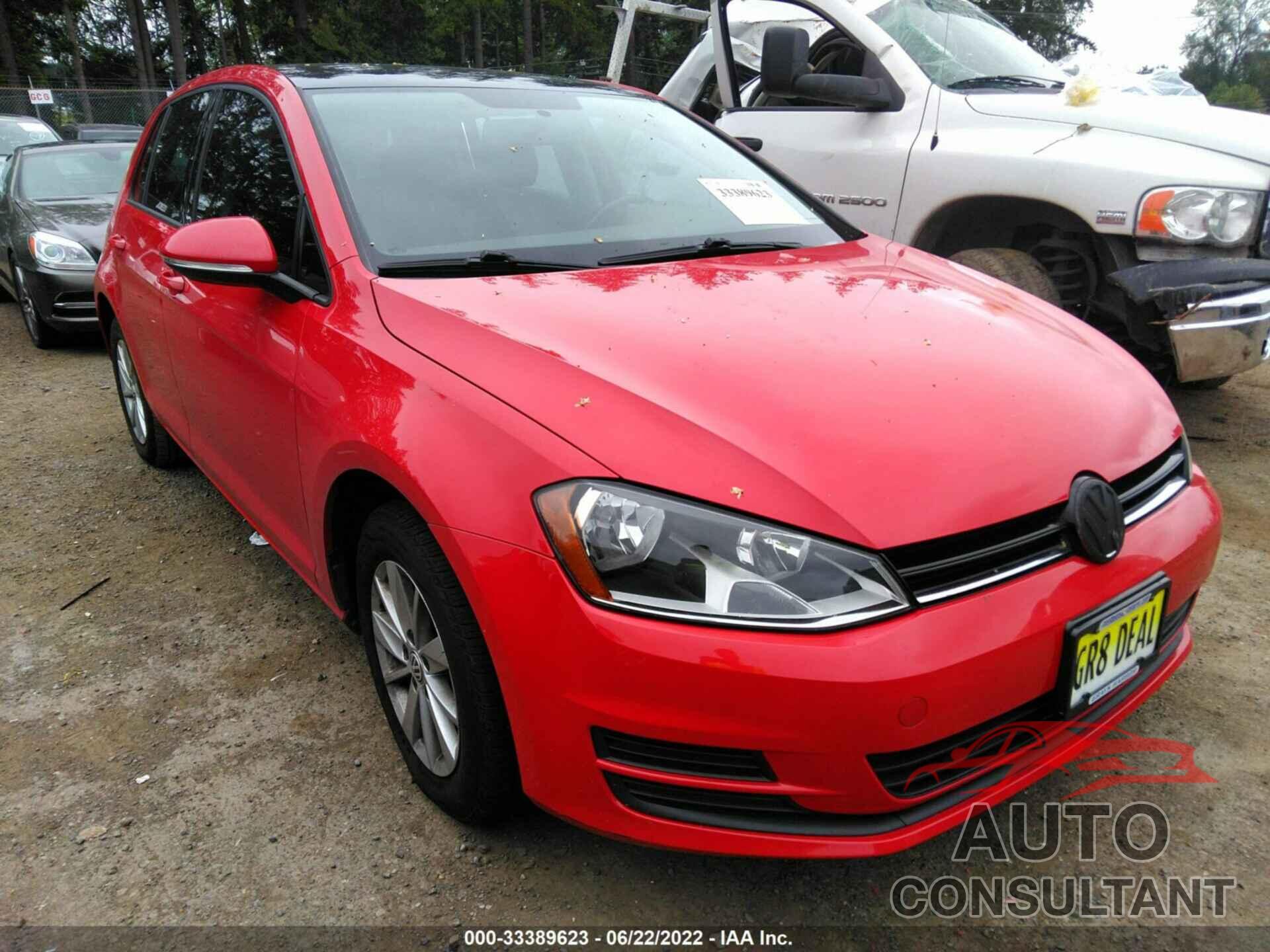 VOLKSWAGEN GOLF 2016 - 3VW217AUXGM001306