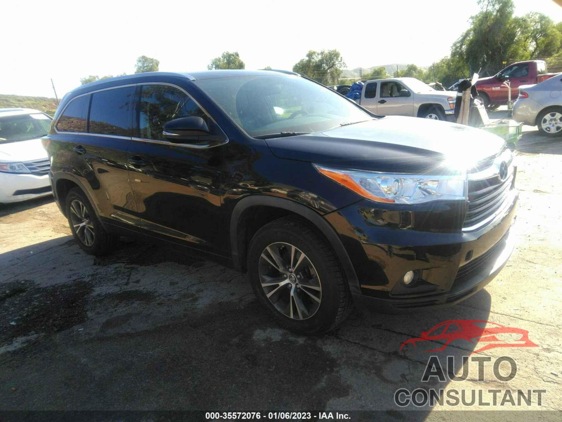 TOYOTA HIGHLANDER 2016 - 5TDKKRFH5GS140086