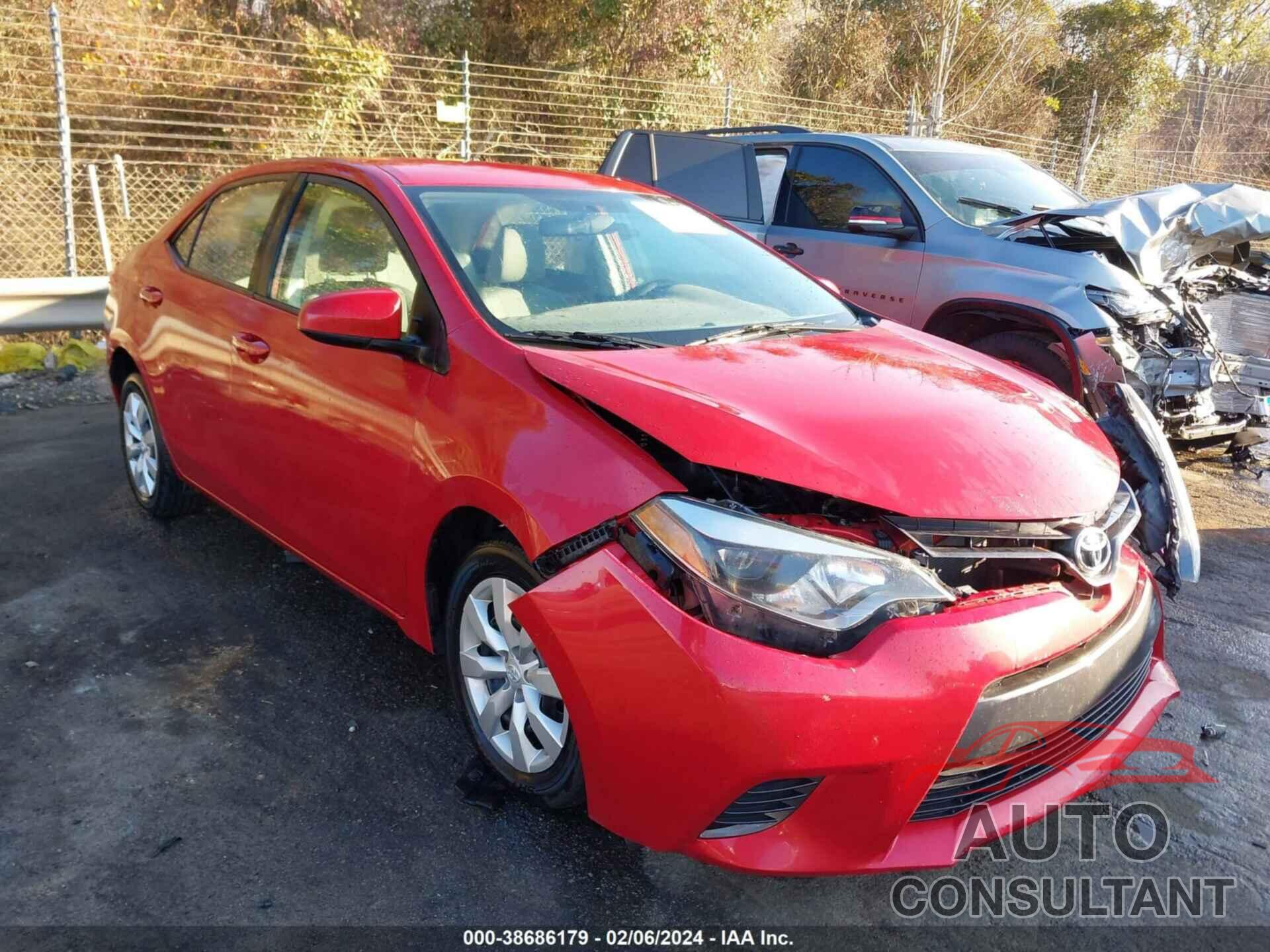 TOYOTA COROLLA 2016 - 5YFBURHE3GP368805