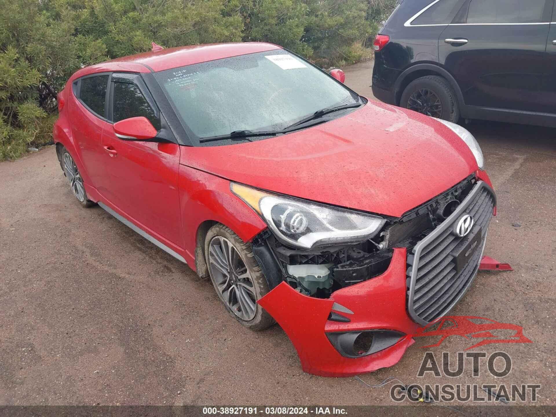 HYUNDAI VELOSTER 2016 - KMHTC6AE2GU303376