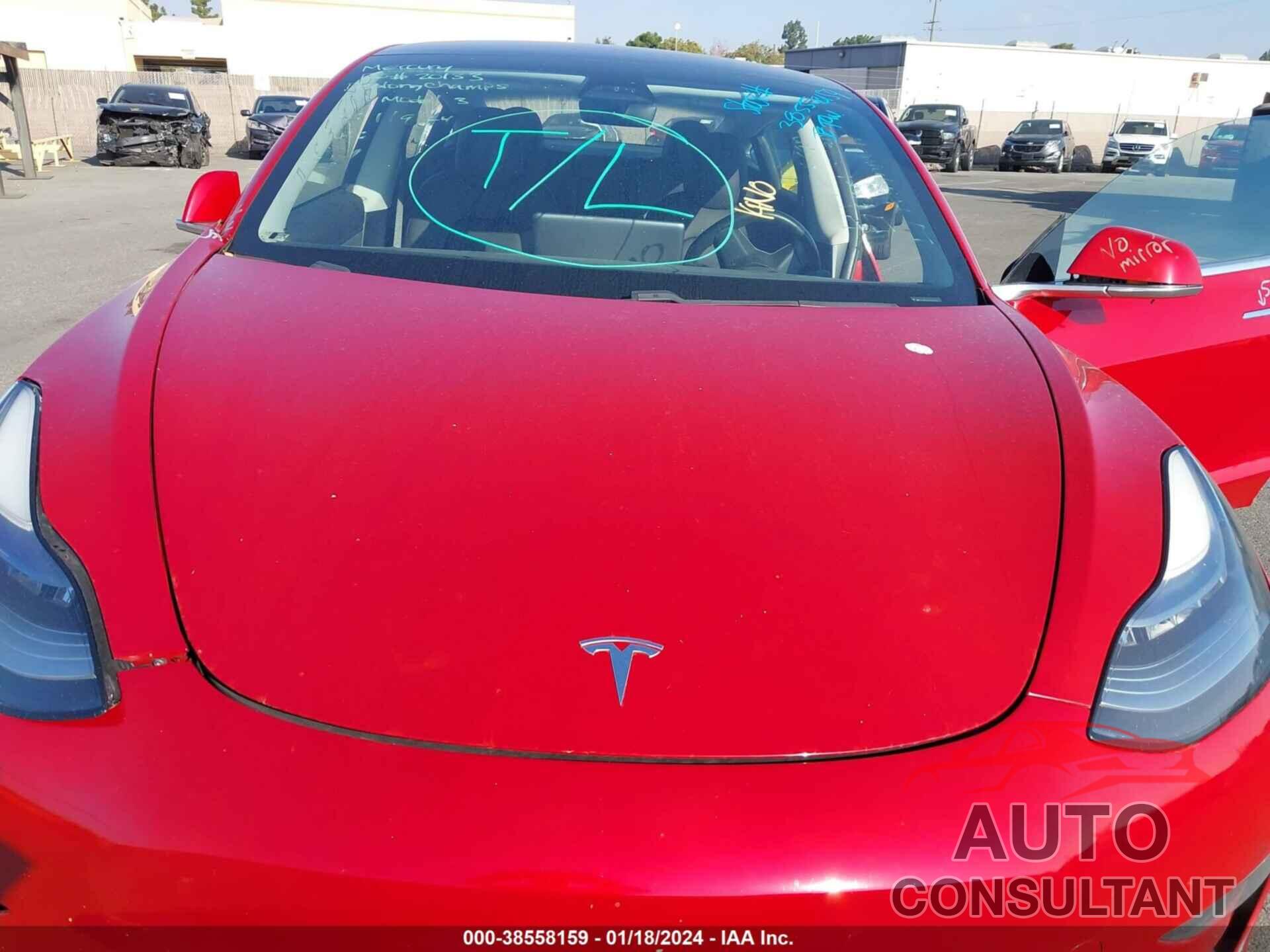 TESLA MODEL 3 2018 - 5YJ3E1EA6JF011027