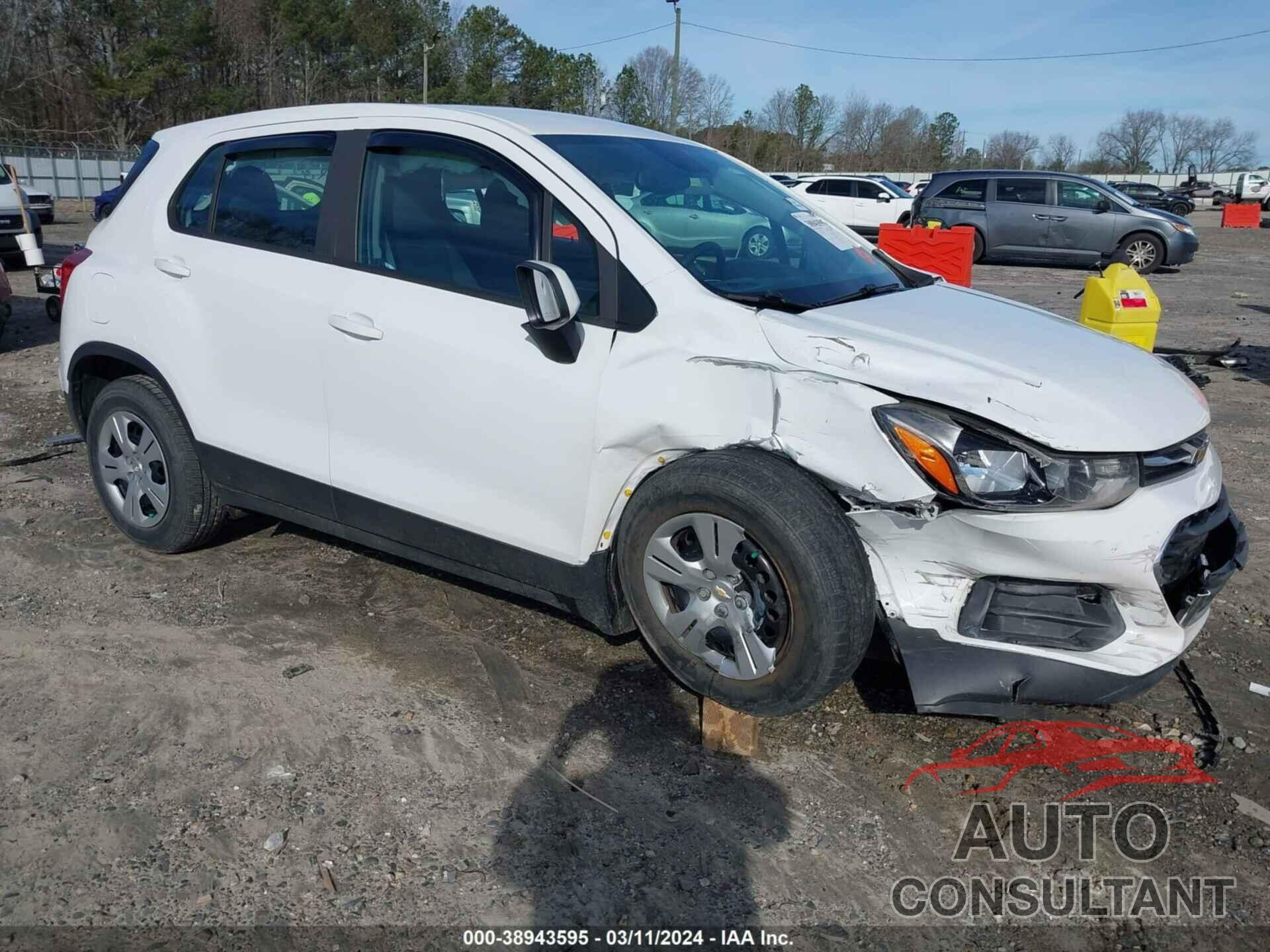 CHEVROLET TRAX 2017 - KL7CJKSB0HB168366