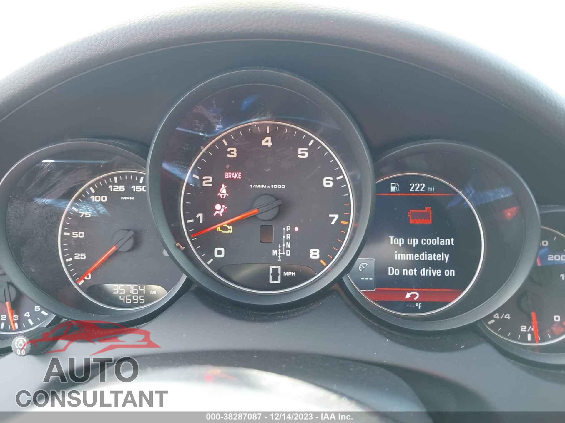 PORSCHE CAYENNE 2017 - WP1AA2A22HKA81966