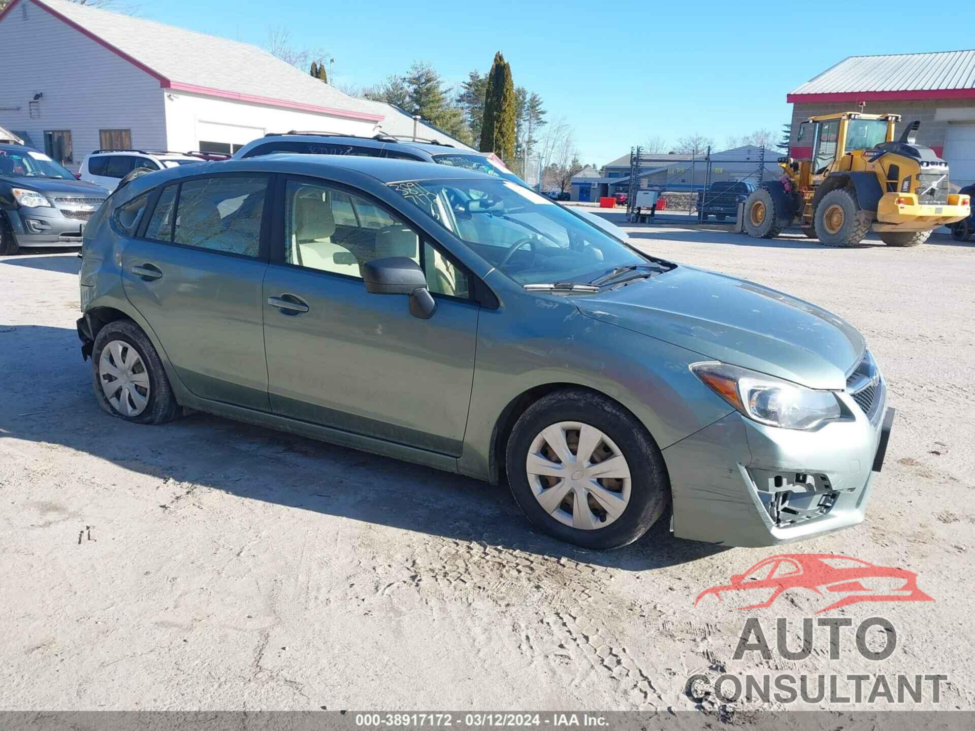 SUBARU IMPREZA 2016 - JF1GPAA64GH230709