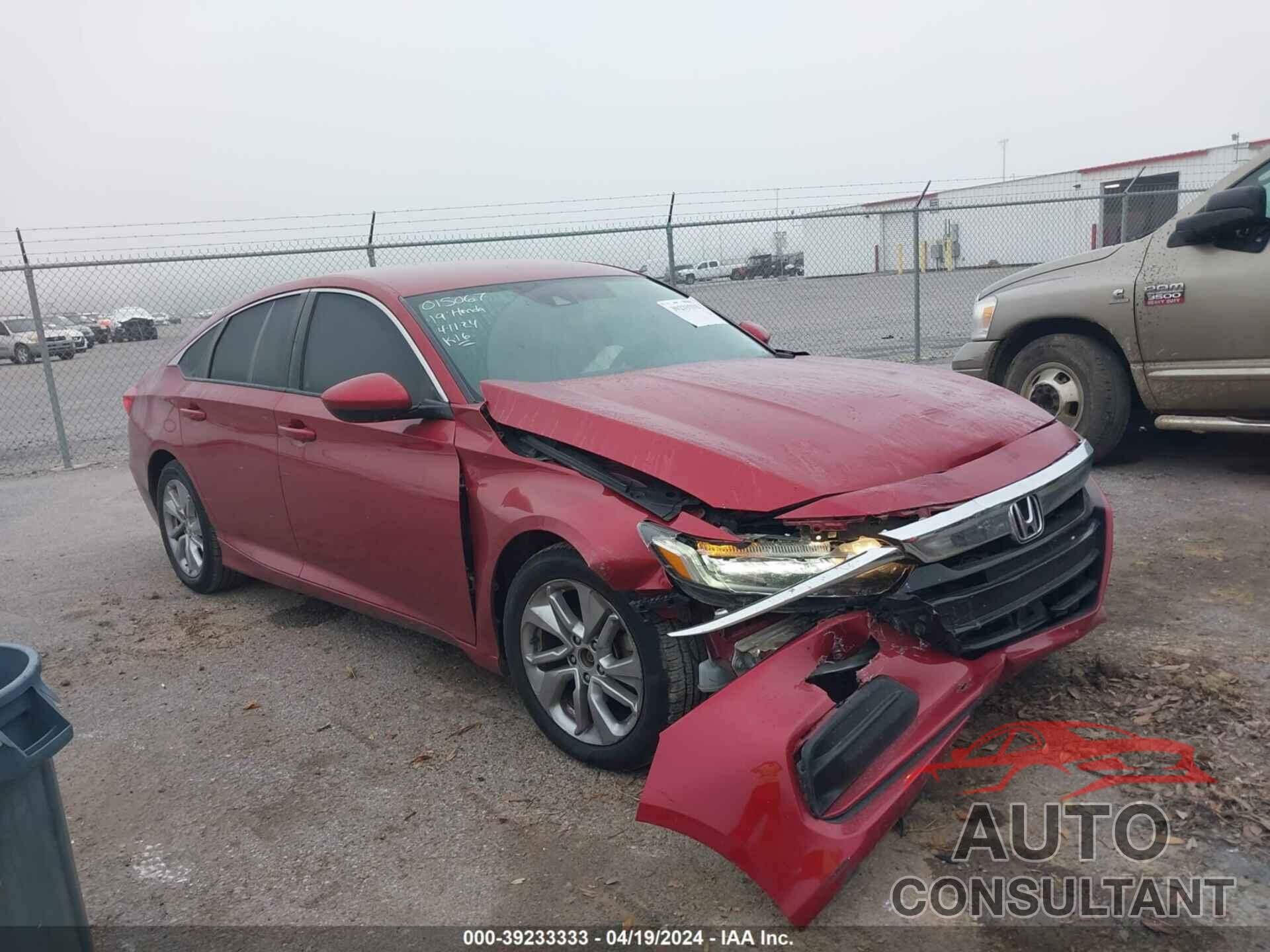 HONDA ACCORD 2019 - 1HGCV1F12KA015067