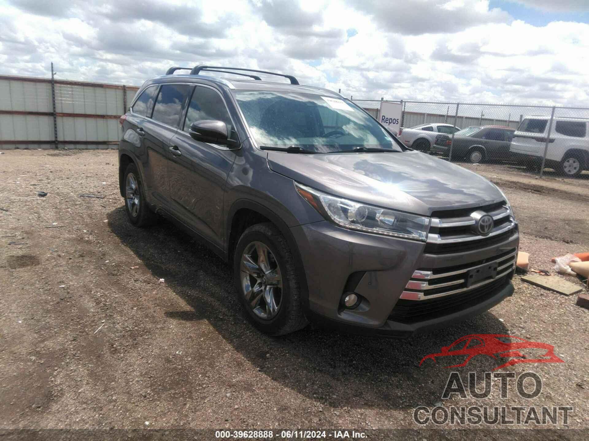 TOYOTA HIGHLANDER 2017 - 5TDDZRFH5HS461017