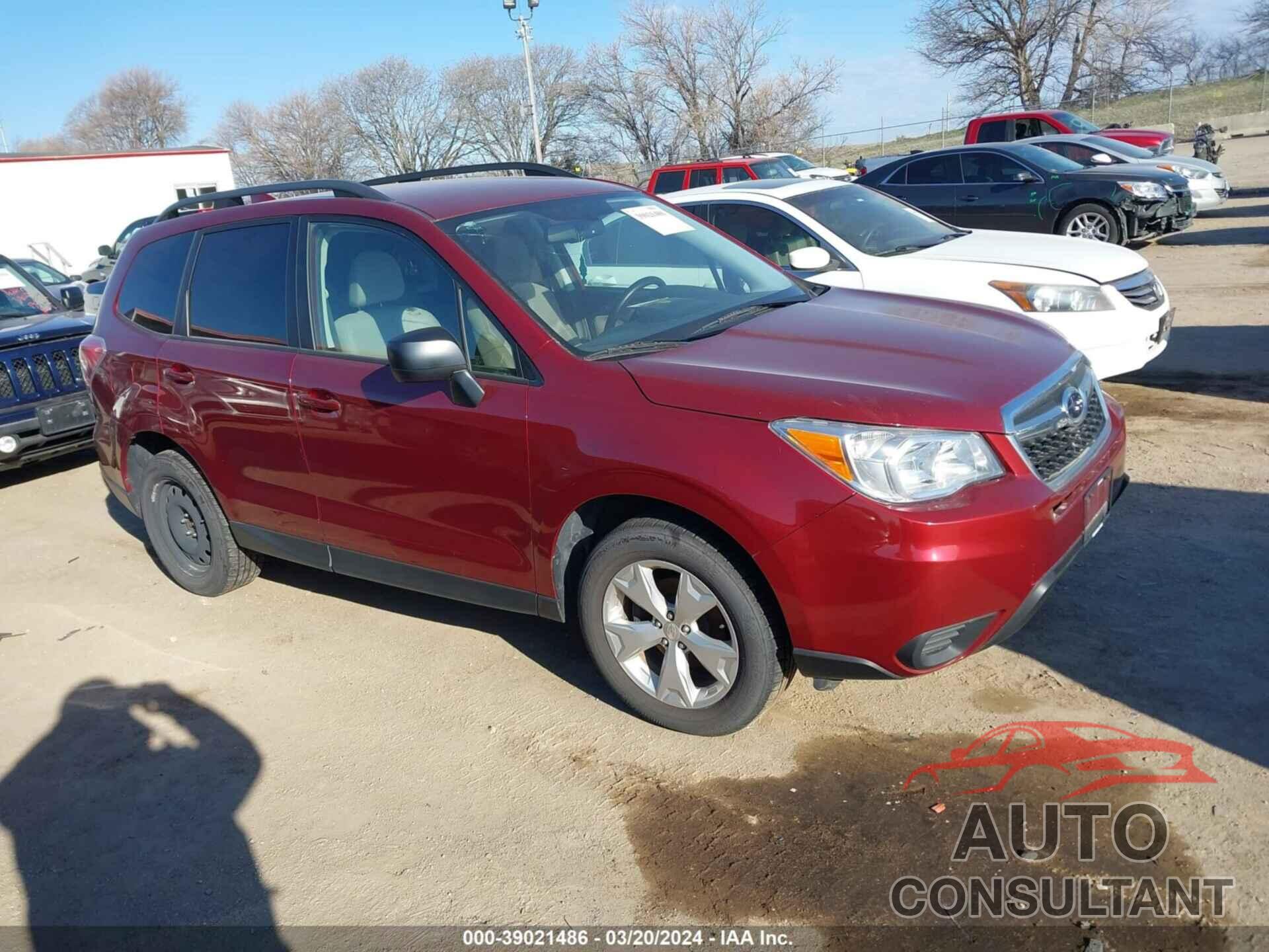 SUBARU FORESTER 2016 - JF2SJABC9GH510153