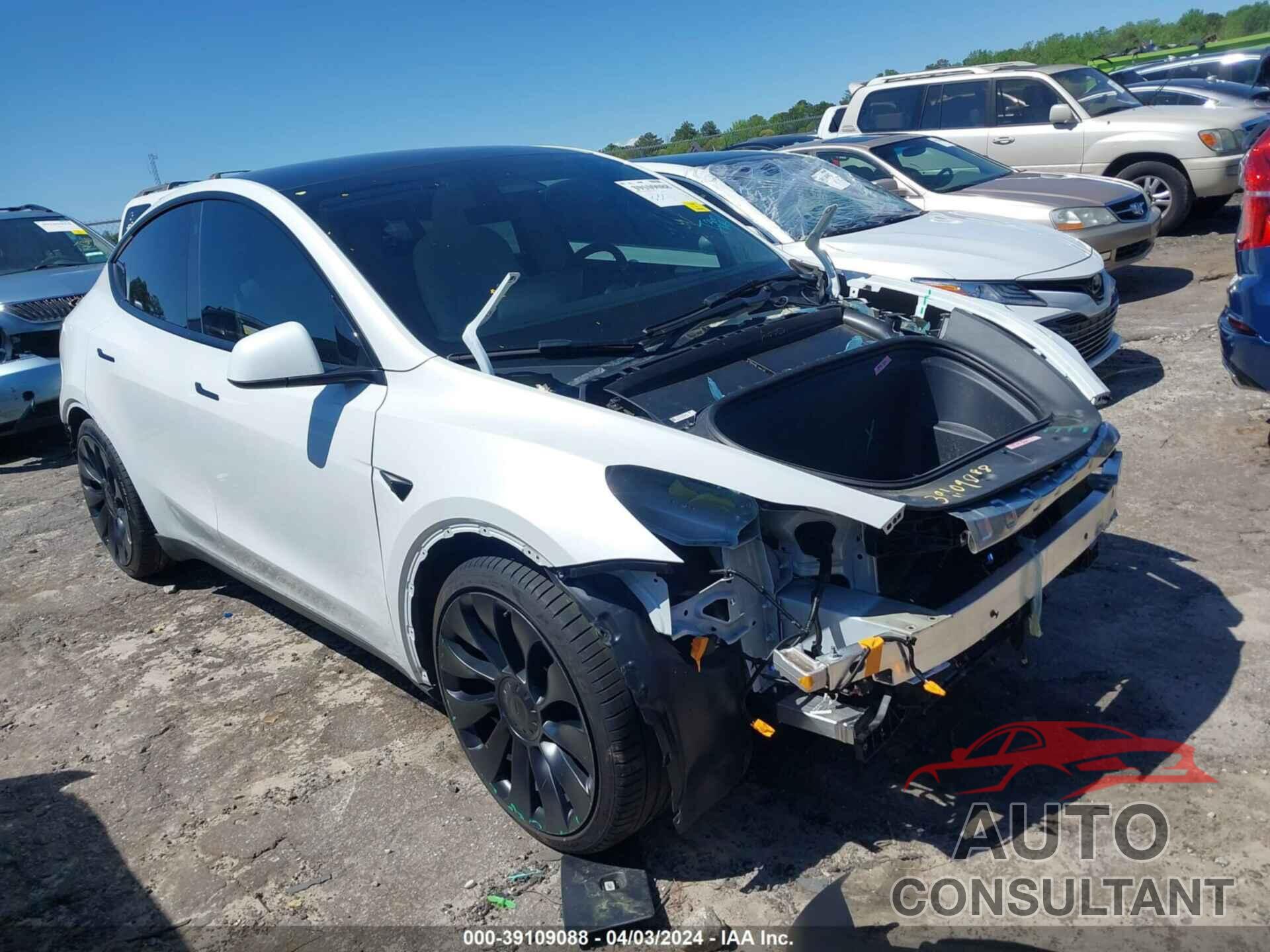 TESLA MODEL Y 2022 - 7SAYGDEF8NF516783