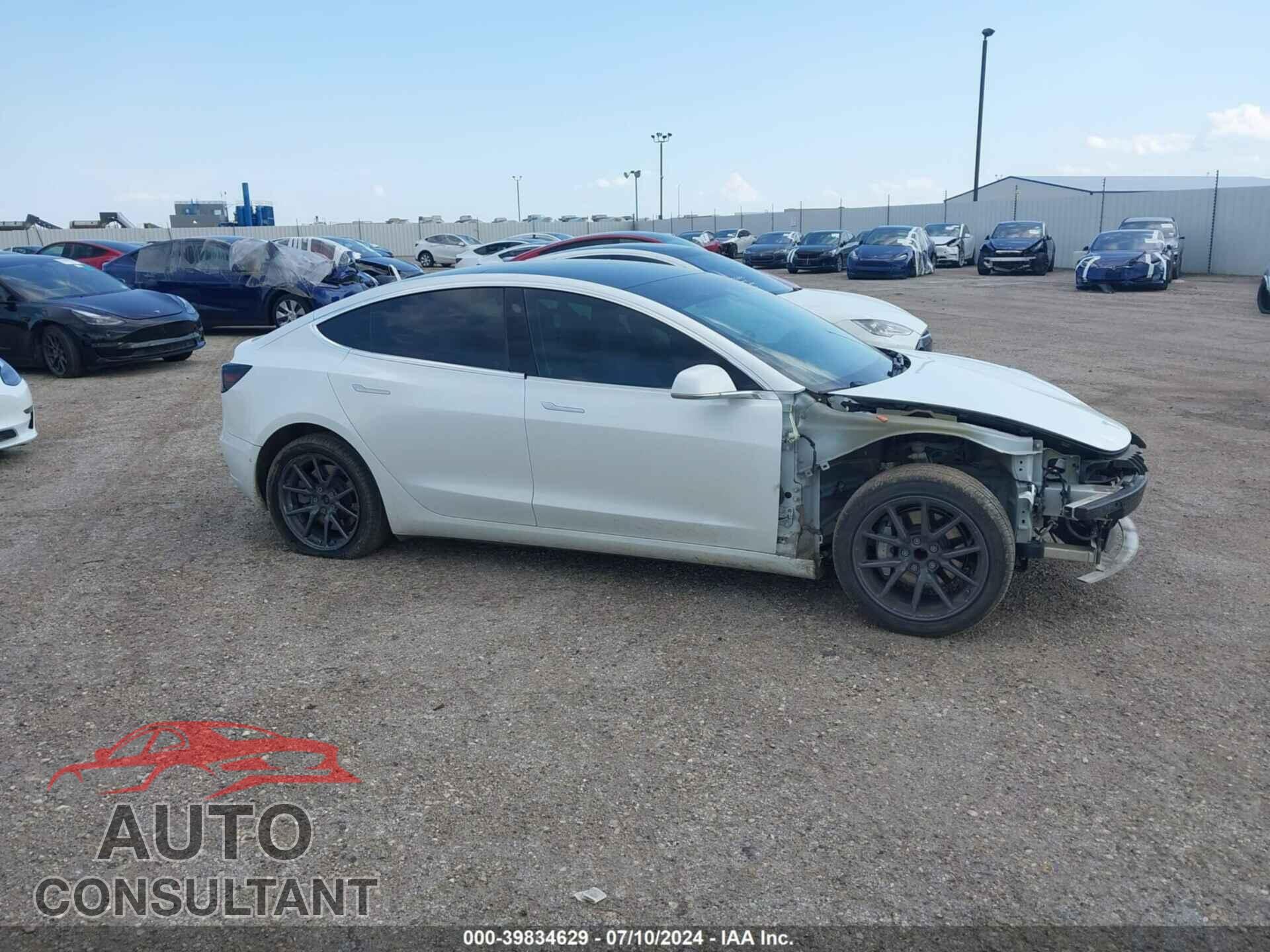 TESLA MODEL 3 2019 - 5YJ3E1EA9KF482946