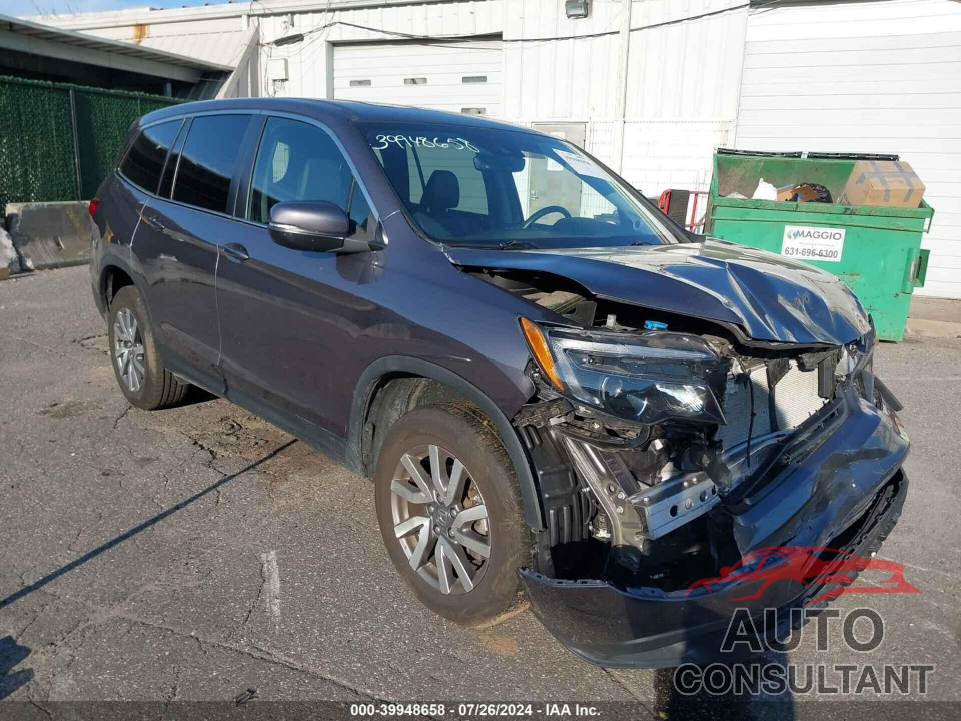 HONDA PILOT 2021 - 5FNYF6H57MB073815