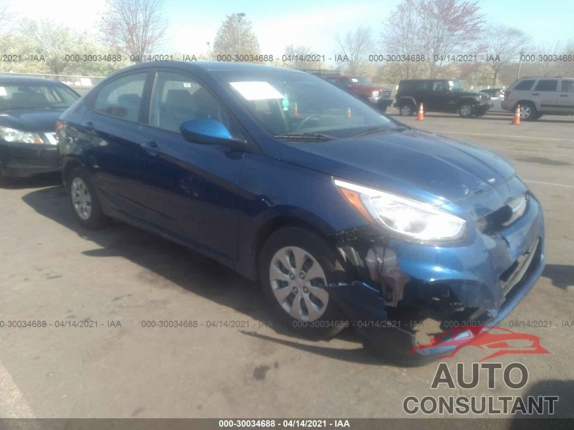 HYUNDAI ACCENT 2017 - KMHCT4AE6HU290802
