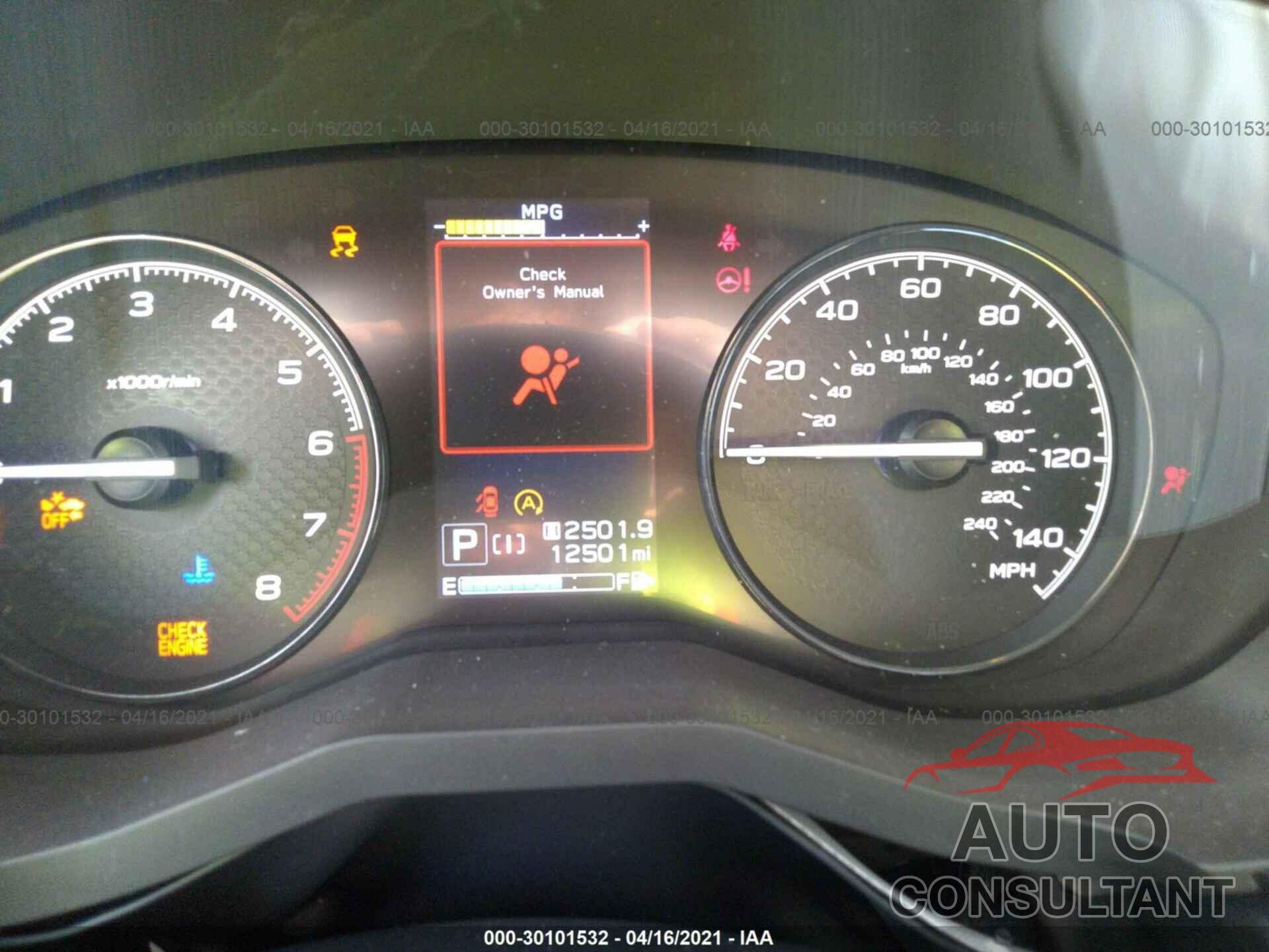 SUBARU FORESTER 2019 - JF2SKACC1KH521183