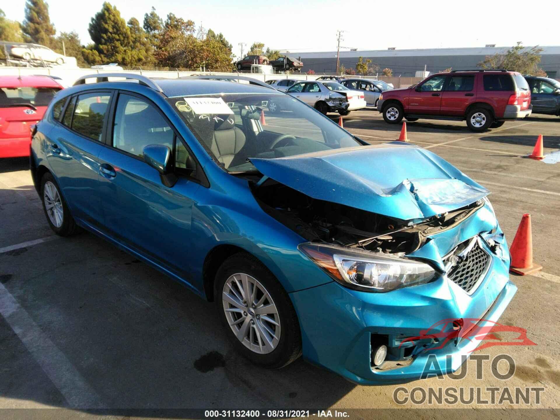 SUBARU IMPREZA 2018 - 4S3GTAD63J3713596