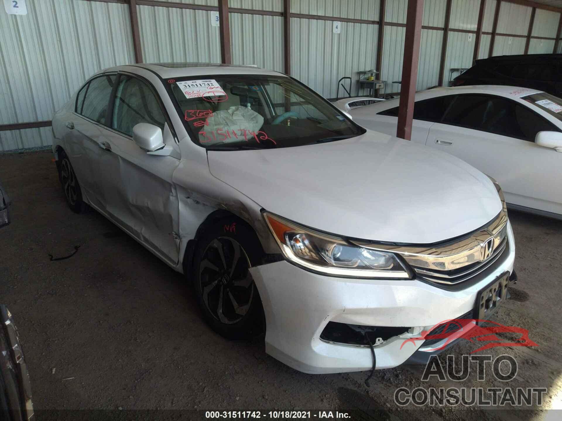 HONDA ACCORD SEDAN 2016 - 1HGCR2F77GA012865