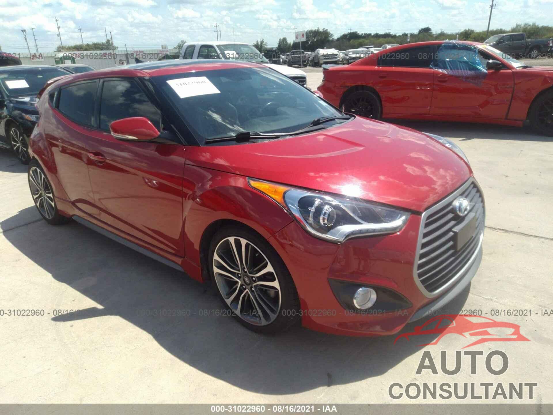 HYUNDAI VELOSTER 2016 - KMHTC6AE6GU300531