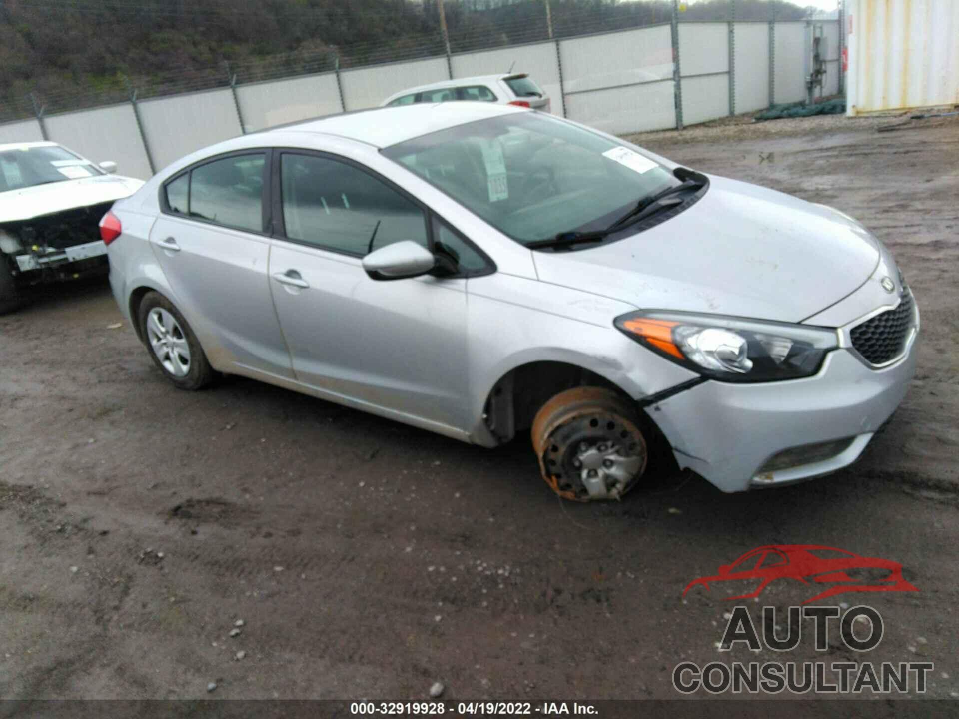 KIA FORTE 2016 - KNAFK4A68G5610270