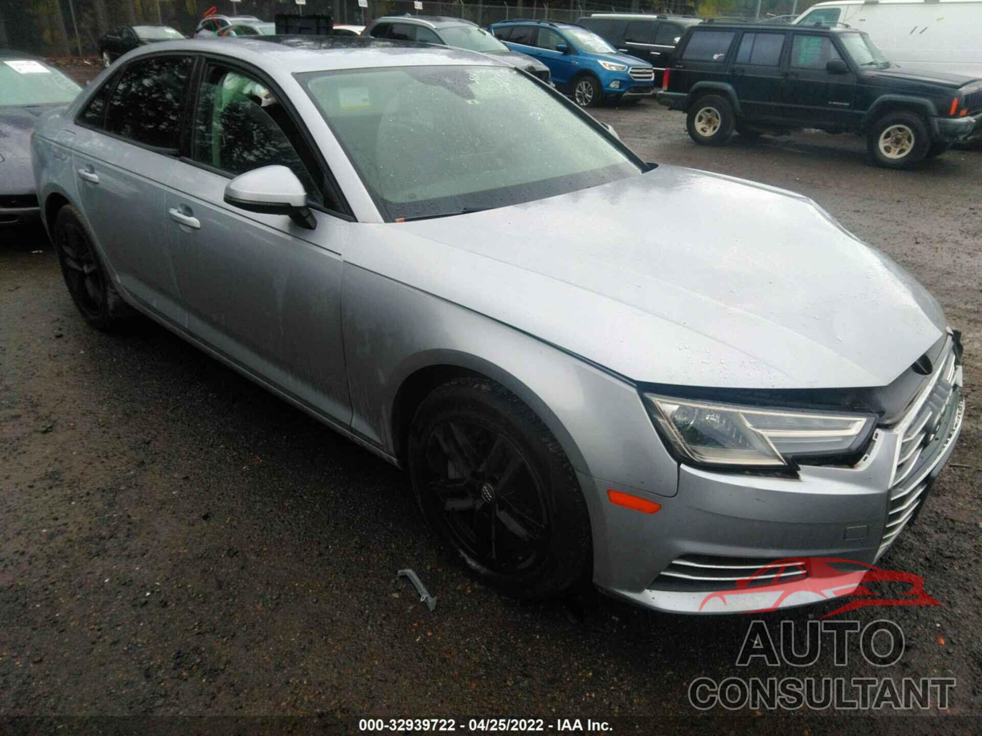 AUDI A4 2017 - WAUANAF42HN027606