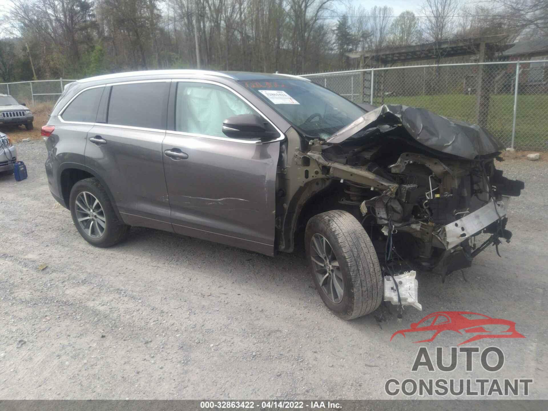 TOYOTA HIGHLANDER 2018 - 5TDKZRFHXJS545959