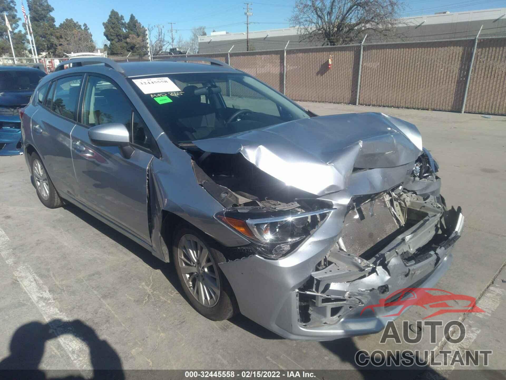 SUBARU IMPREZA 2018 - 4S3GTAB62J3706559