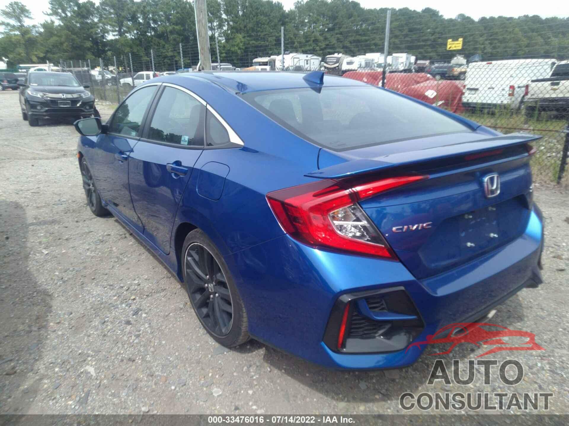 HONDA CIVIC SI SEDAN 2020 - 2HGFC1E53LH708059