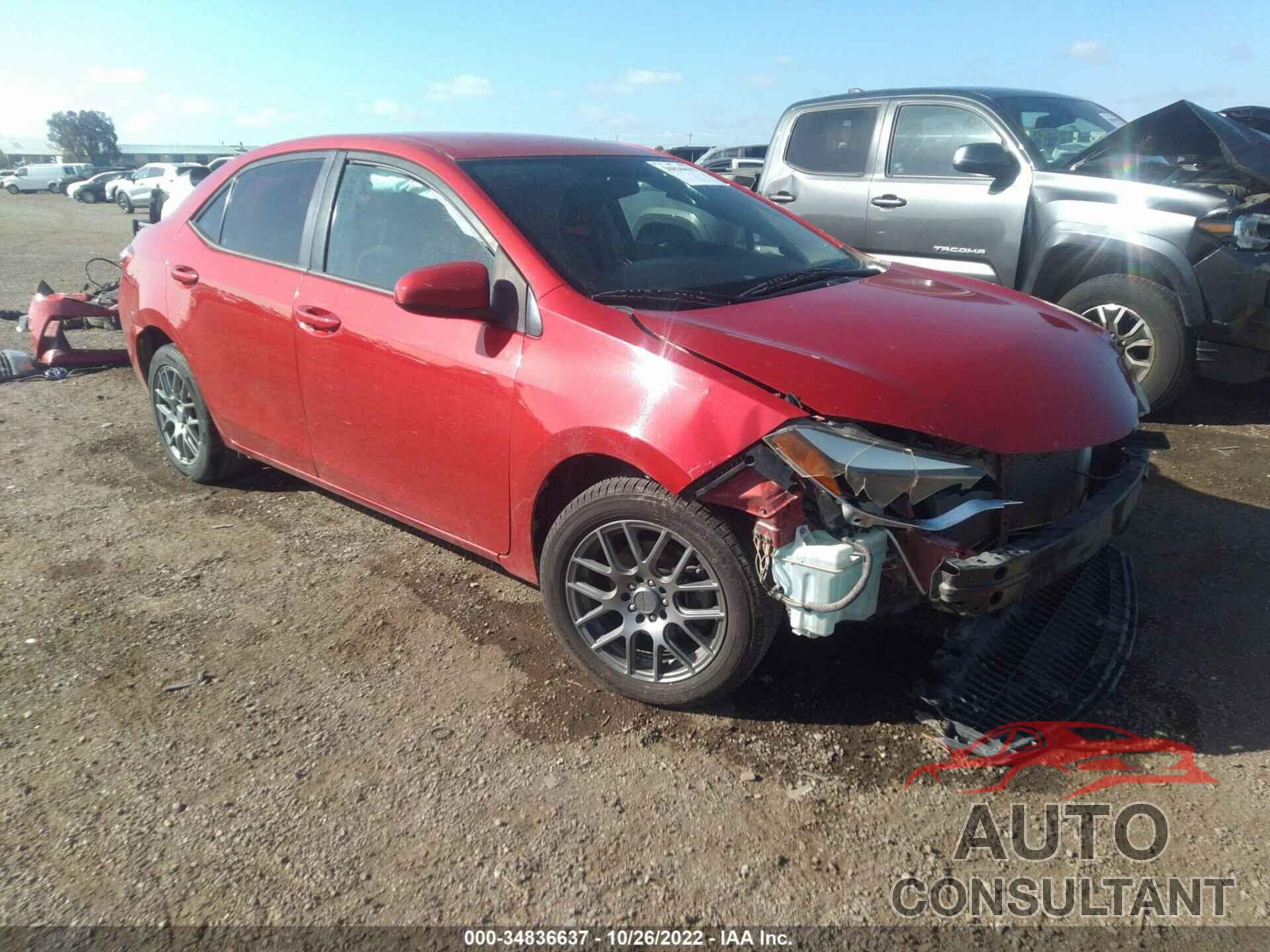 TOYOTA COROLLA 2016 - 2T1BURHE5GC623244
