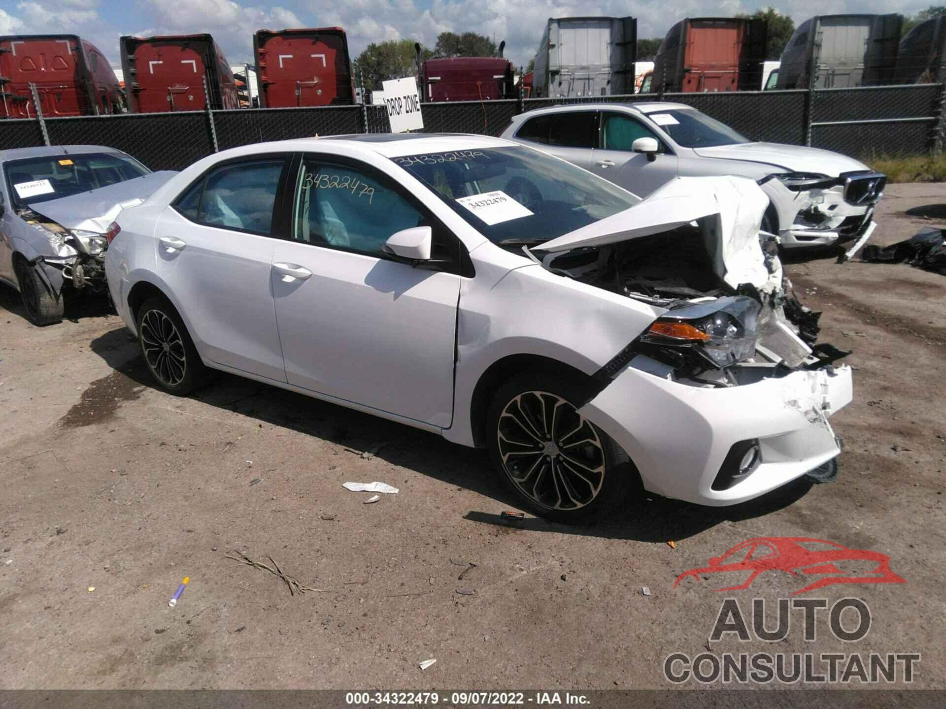 TOYOTA COROLLA 2016 - 5YFBURHE5GP542731