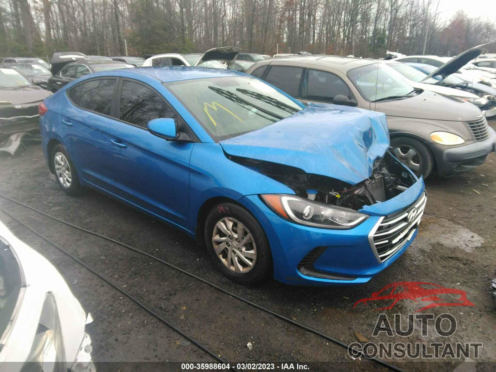 HYUNDAI ELANTRA 2018 - 5NPD74LF0JH227777