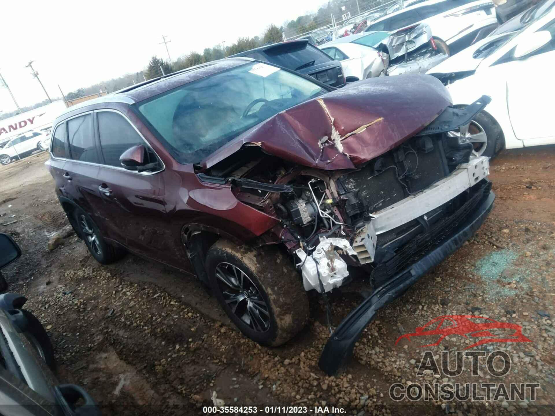 TOYOTA HIGHLANDER 2016 - 5TDJKRFH3GS246791